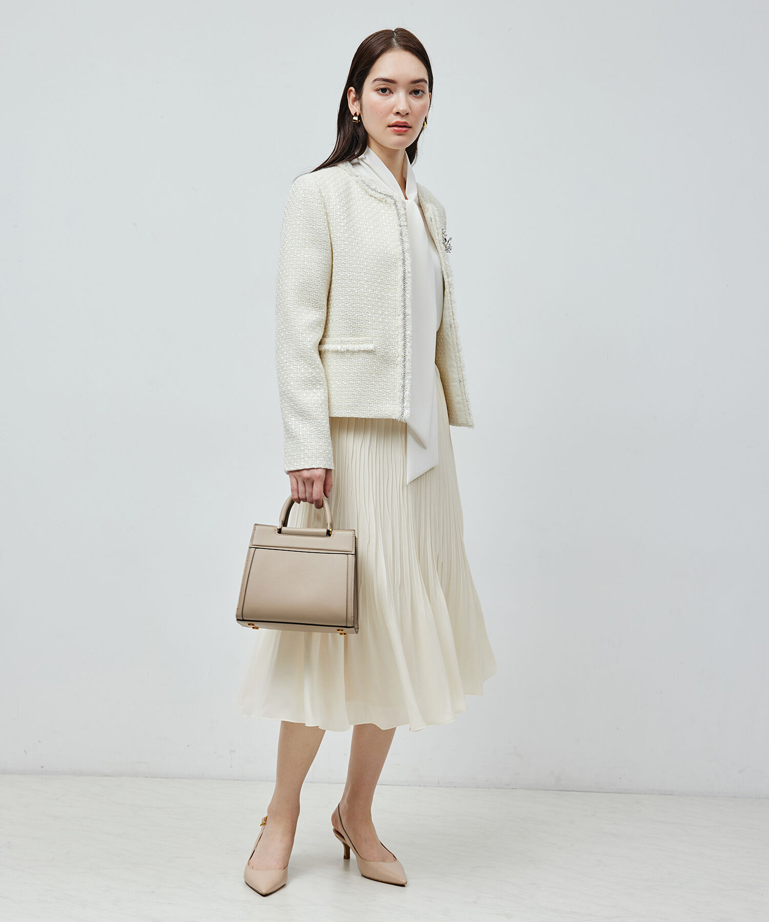 ROPE「シフォンプリーツスカート【セレモニー対応】」|スカート|