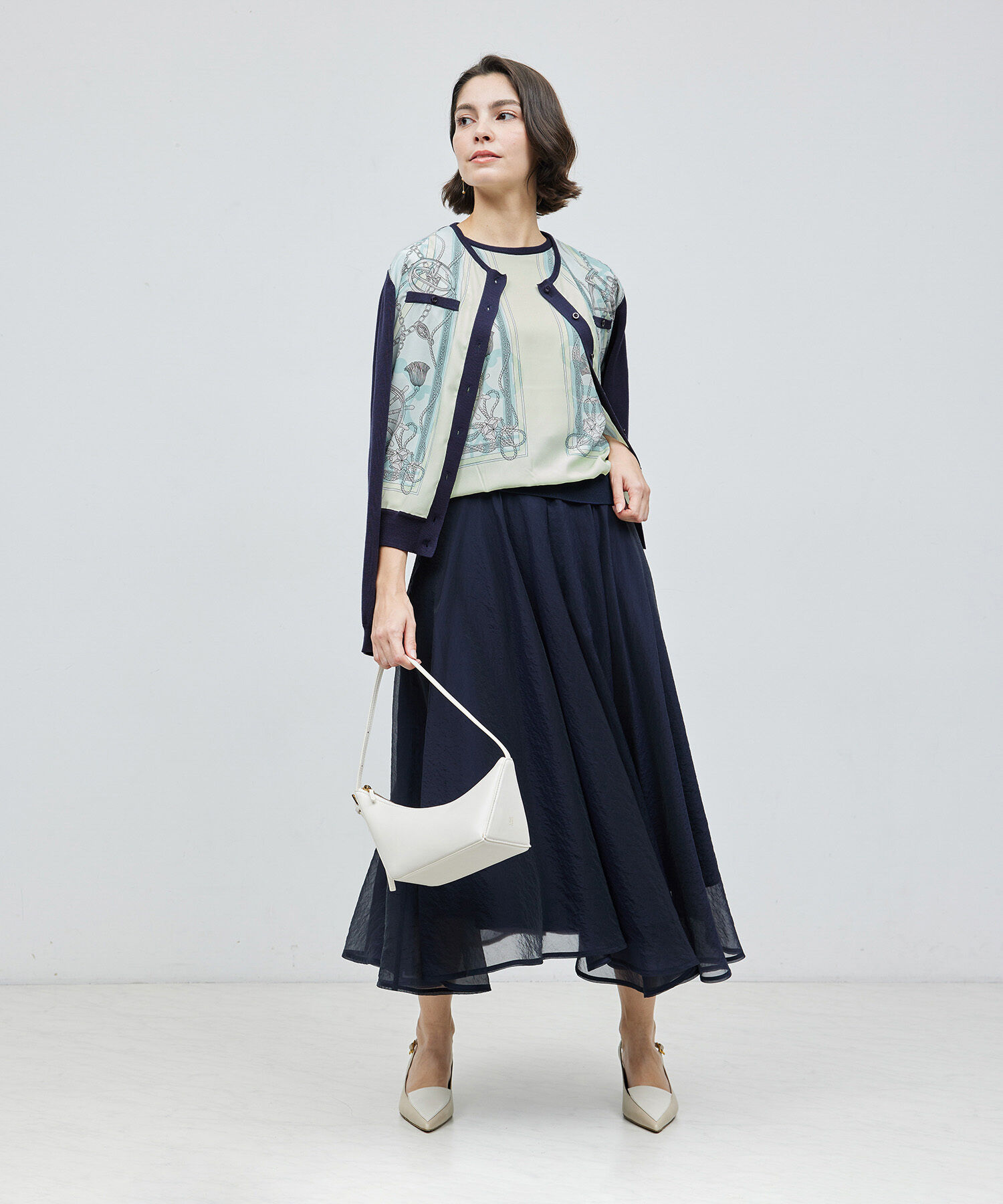 ROPE「シフォンプリーツスカート【セレモニー対応】」|スカート|