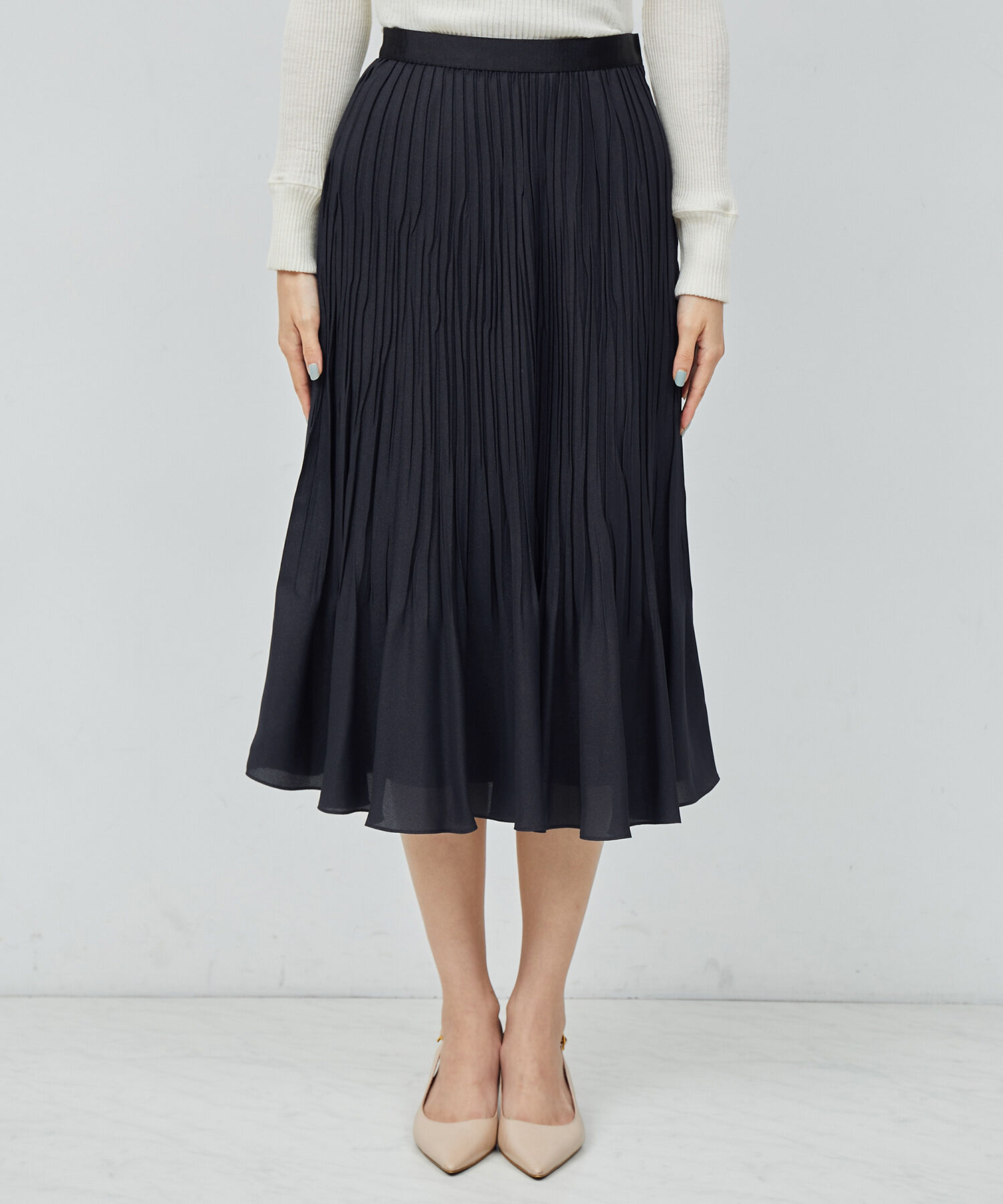 ROPE「シフォンプリーツスカート【セレモニー対応】」|スカート|