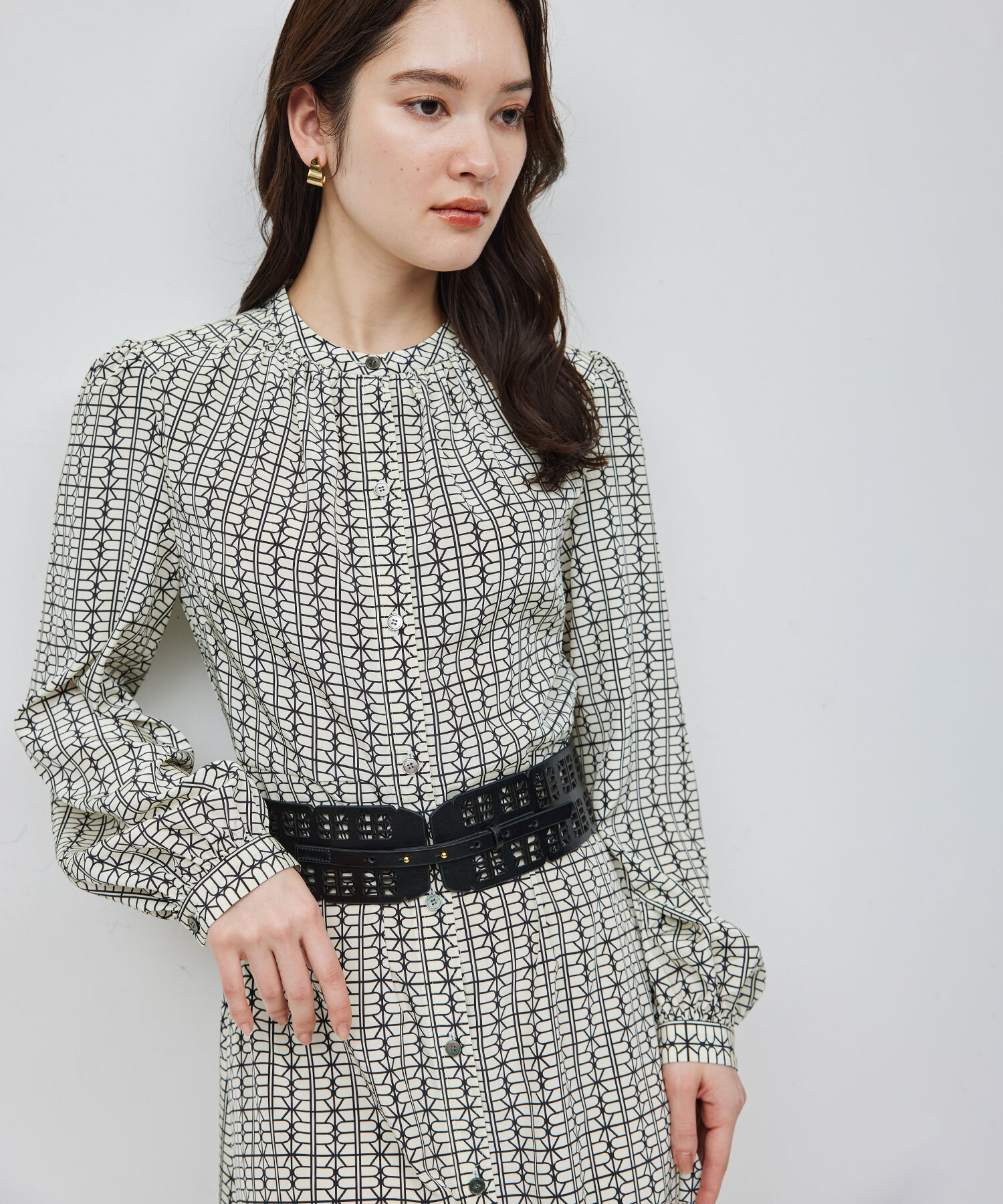 ROPE「モノグラムプリントワンピース」|ワンピース|キナリ系(17)