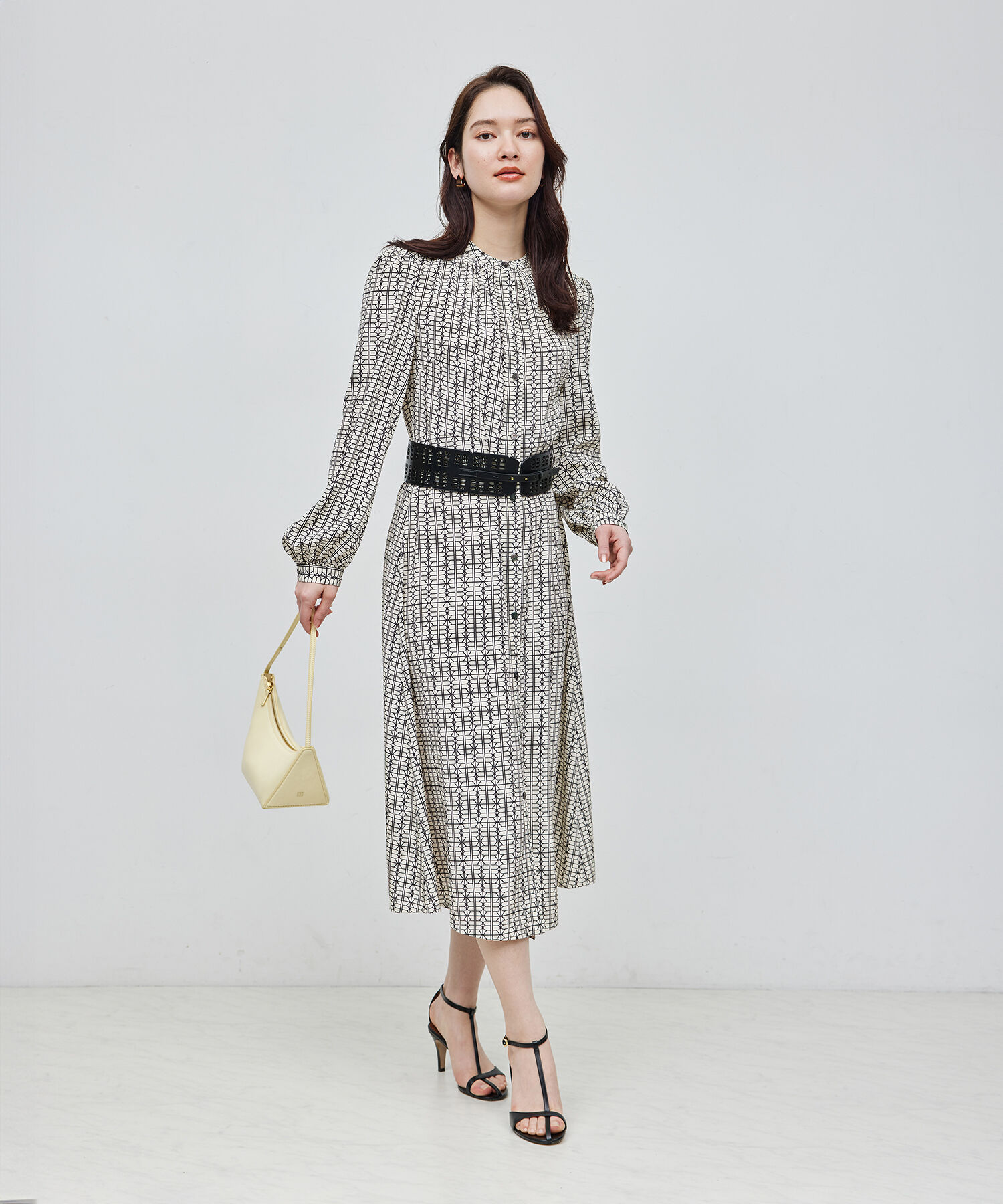 ROPE「モノグラムプリントワンピース」|ワンピース|