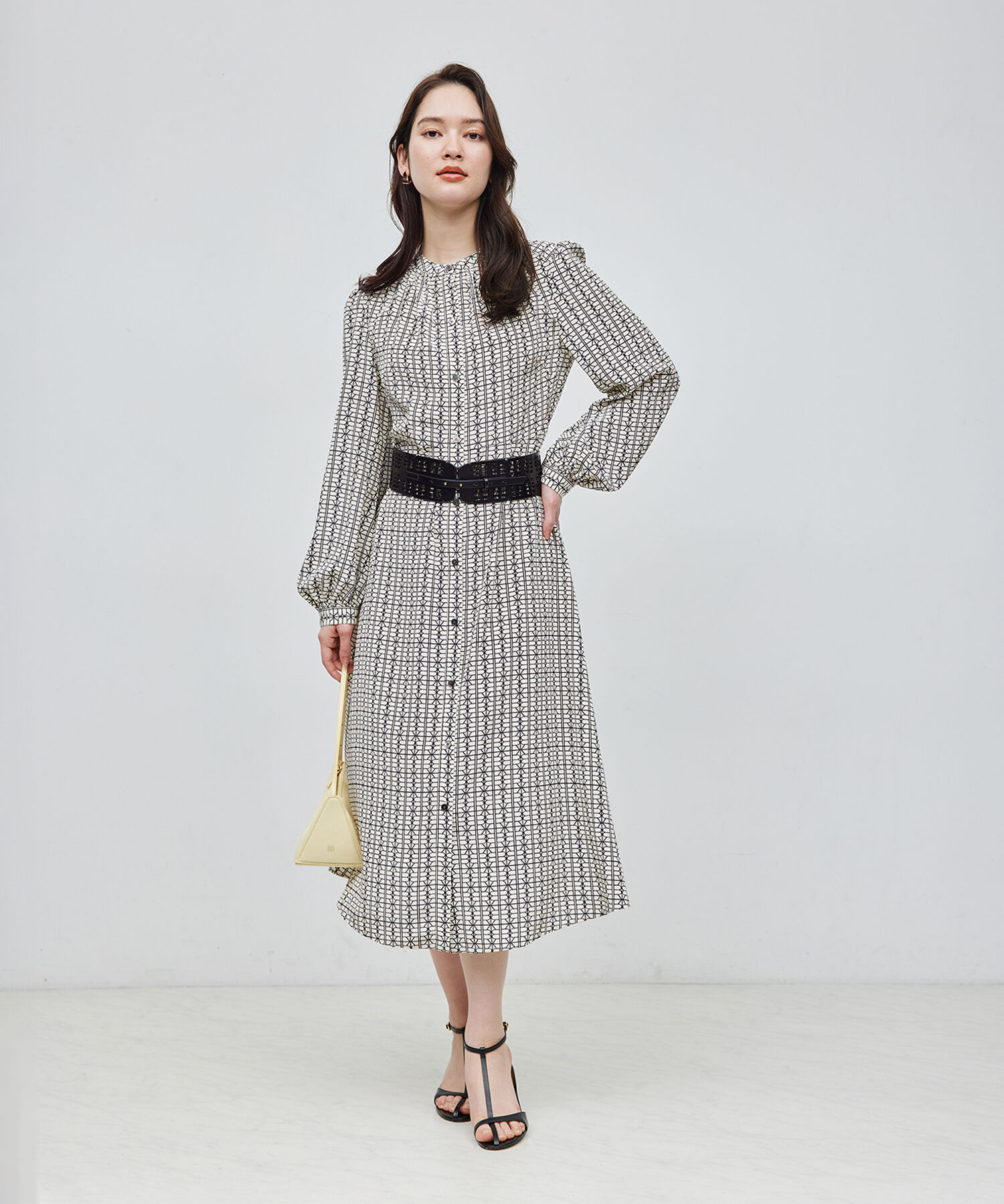 ROPE「モノグラムプリントワンピース」|ワンピース|