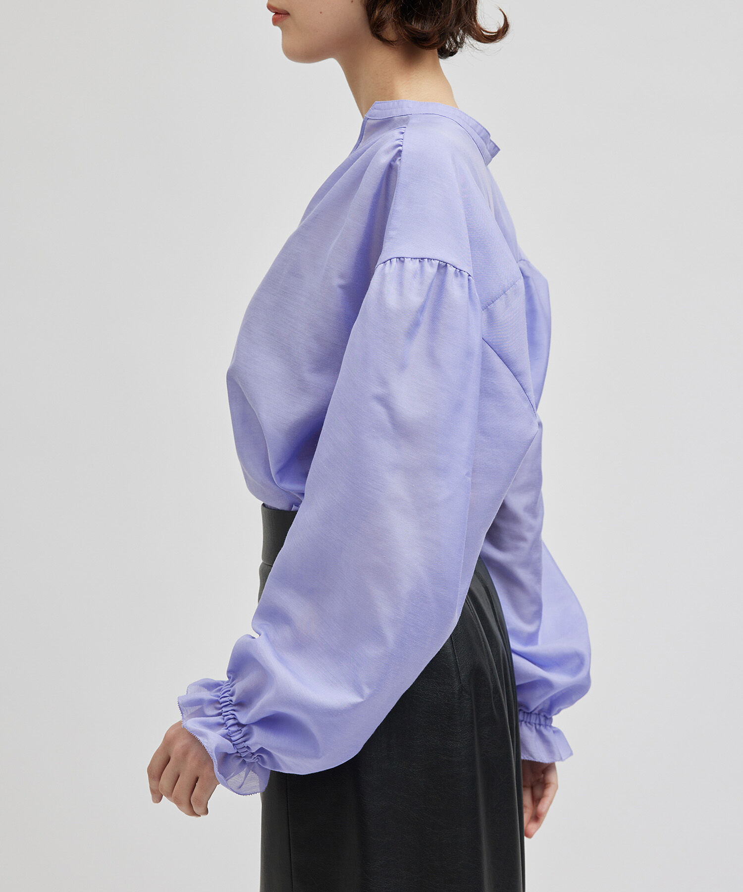 ROPE「ブライトローンギャザーブラウス」|シャツ・ブラウス|