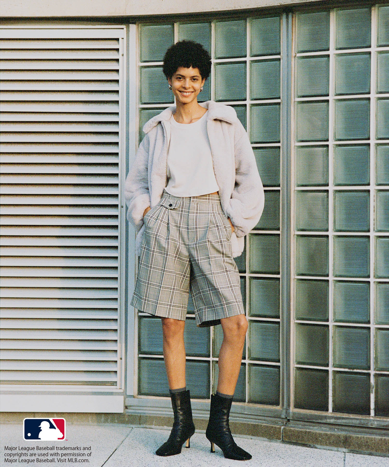 ROPE「【MLB COLLECTION BY JUN】フェイクファーブルゾン」|その他|