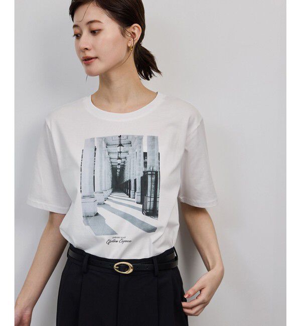 ROPE「プリントＴシャツ/イージーケア」|Tシャツ・カットソー|ホワイト系(11)