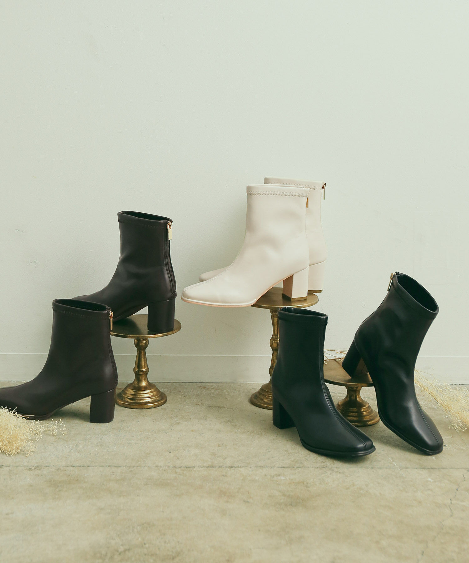 Juze「柔らかく足にフィット。スクエアトゥストレッチブーツ」|その他|