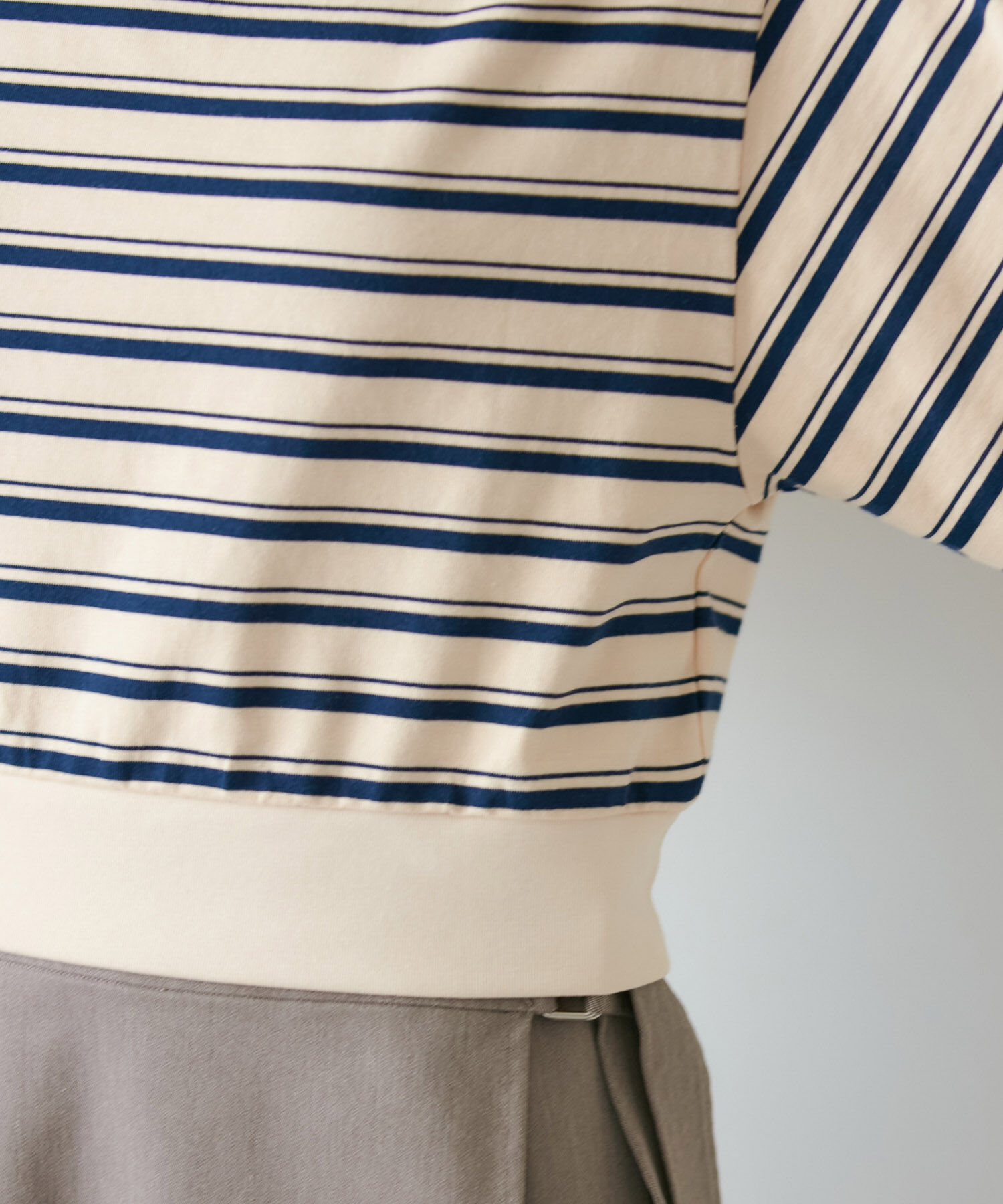 VIS「マルチボーダーオフショルトップス」|Tシャツ・カットソー|