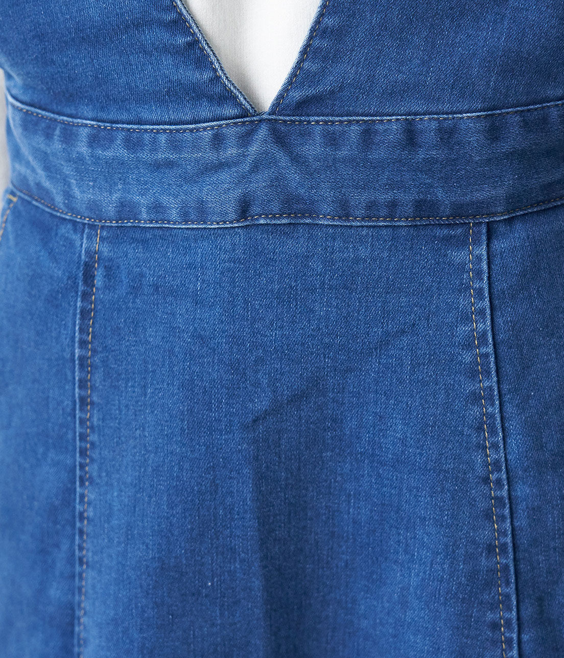 Rope&rsquo;Picnic「【WEB限定36サイズ】ストレッチデニムジャンパースカート」|ジャンパースカート|