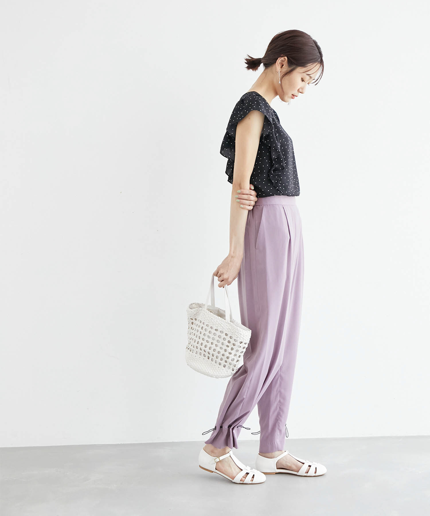 Rope&rsquo;Picnic「裾ドロストイージーパンツ」|その他|