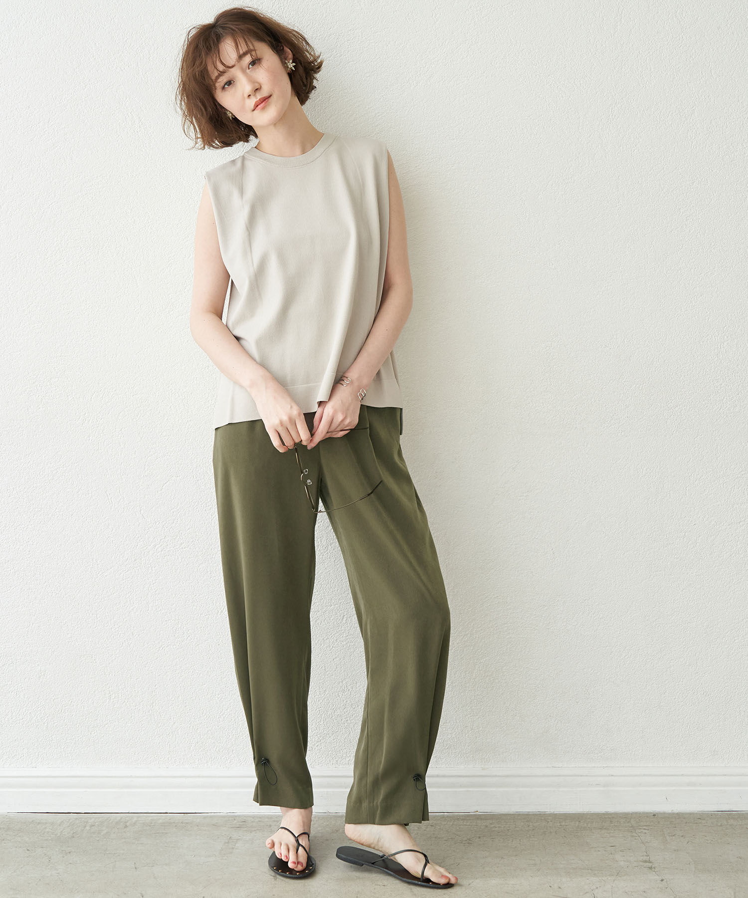 Rope&rsquo;Picnic「裾ドロストイージーパンツ」|その他|