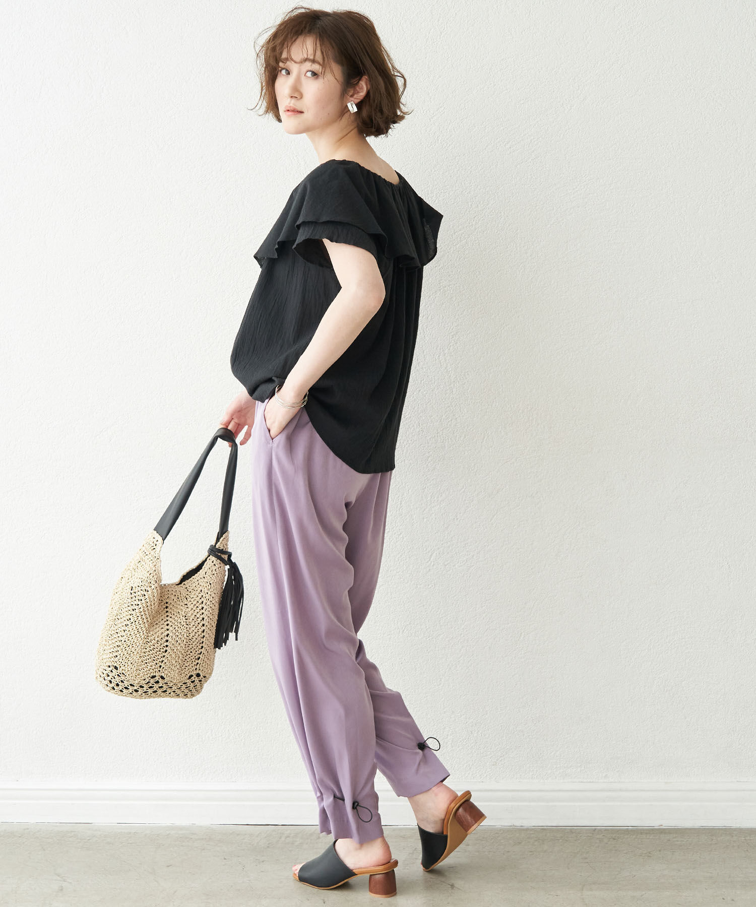 Rope&rsquo;Picnic「裾ドロストイージーパンツ」|その他|