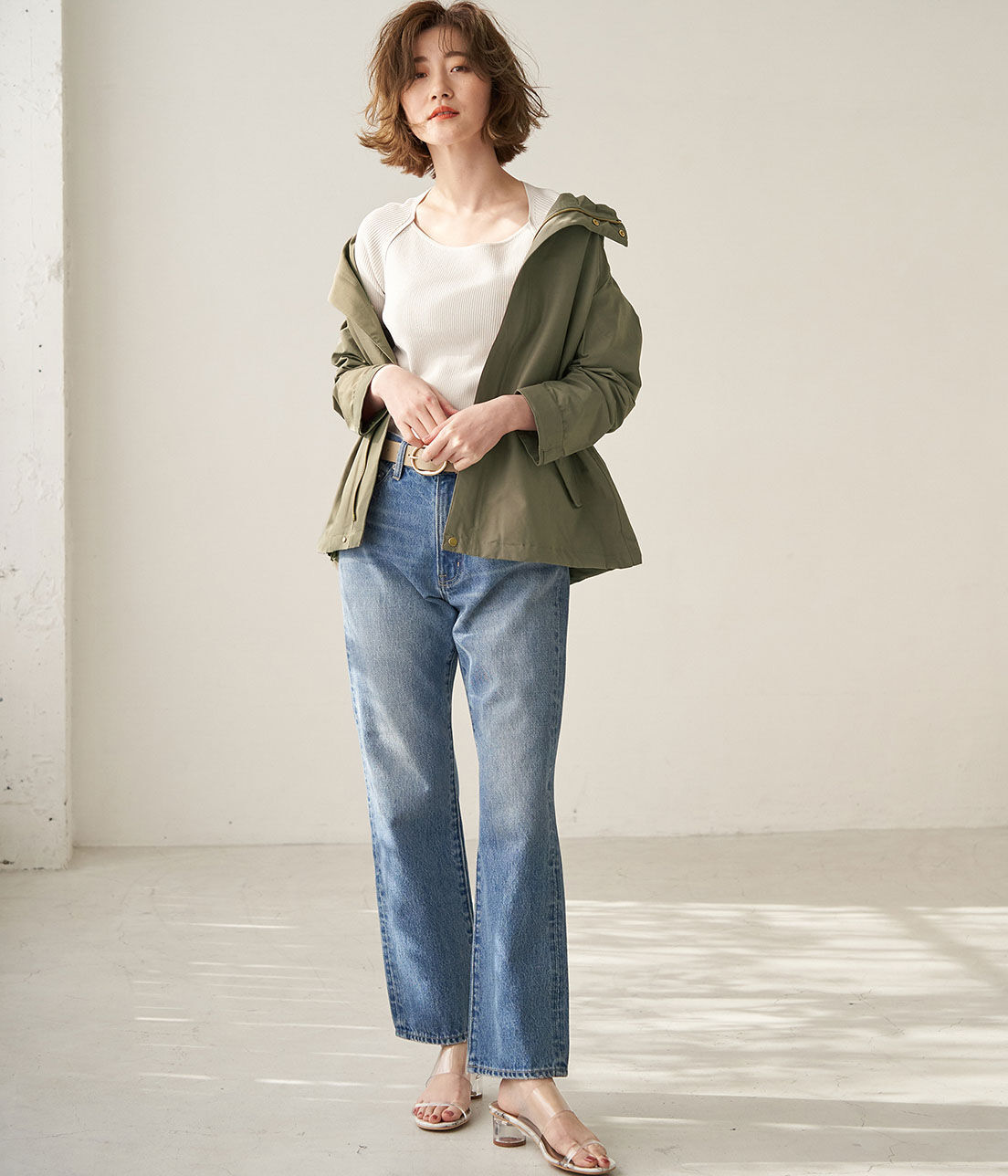 Rope&rsquo;Picnic「【撥水・花粉ガード】グログランマウンテンパーカー」|アウトドア|