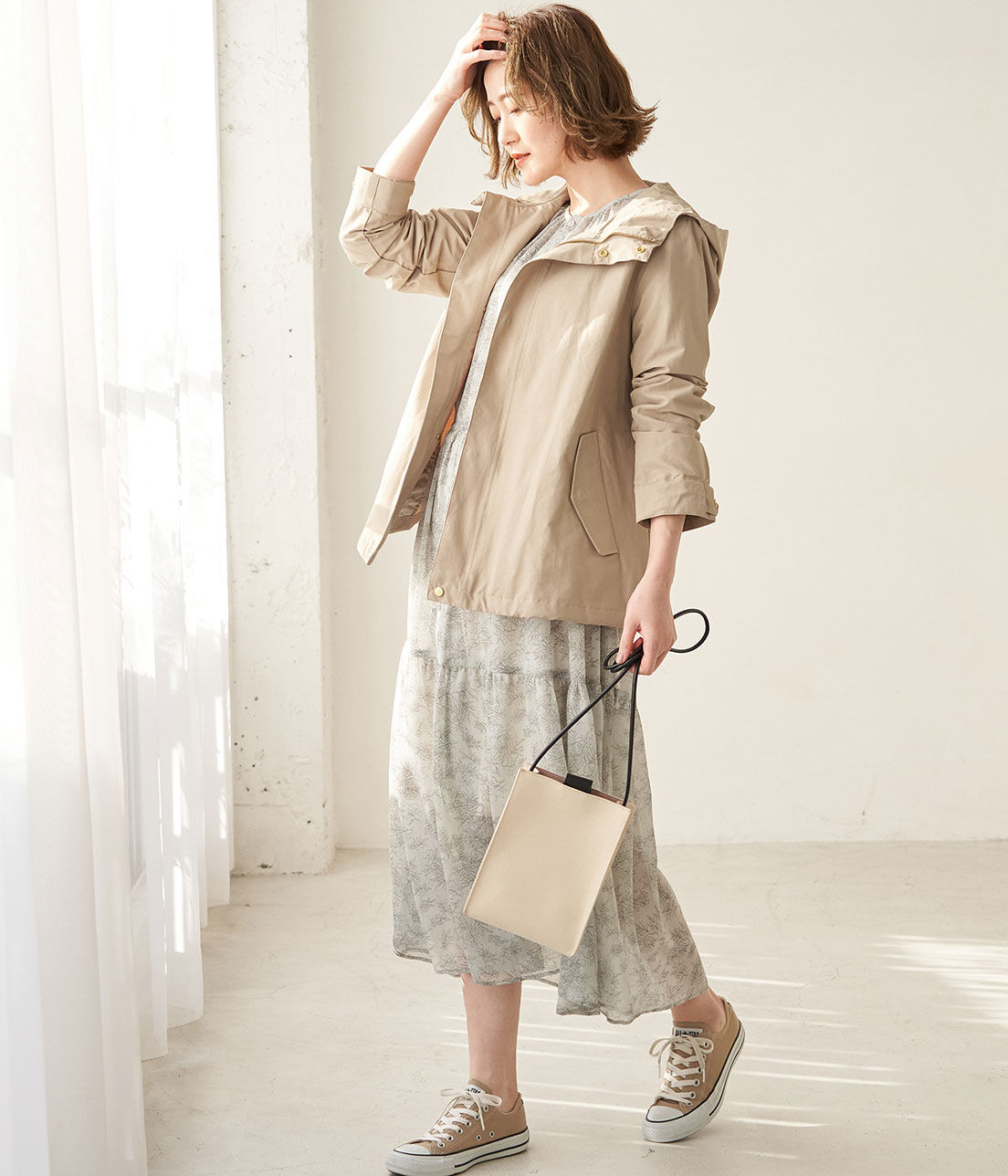 Rope&rsquo;Picnic「【撥水・花粉ガード】グログランマウンテンパーカー」|アウトドア|