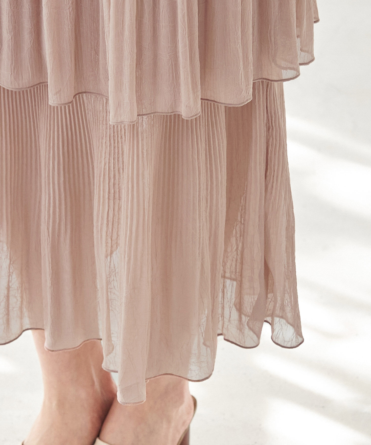 Rope&rsquo;Picnic「ティアードフレアスカート」|スカート|