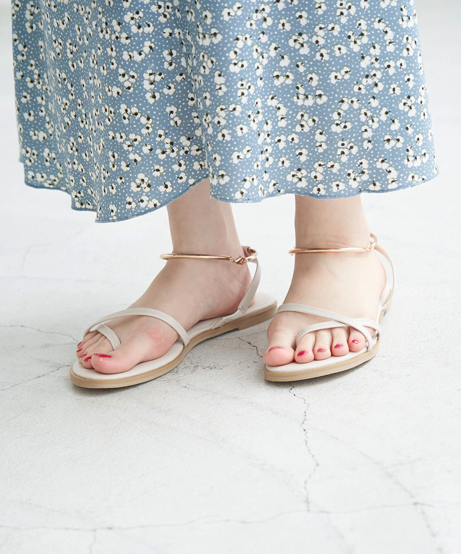 ROPE PICNIC PASSAGE「アンクレット付ストリングバックトングサンダル」|サンダル|