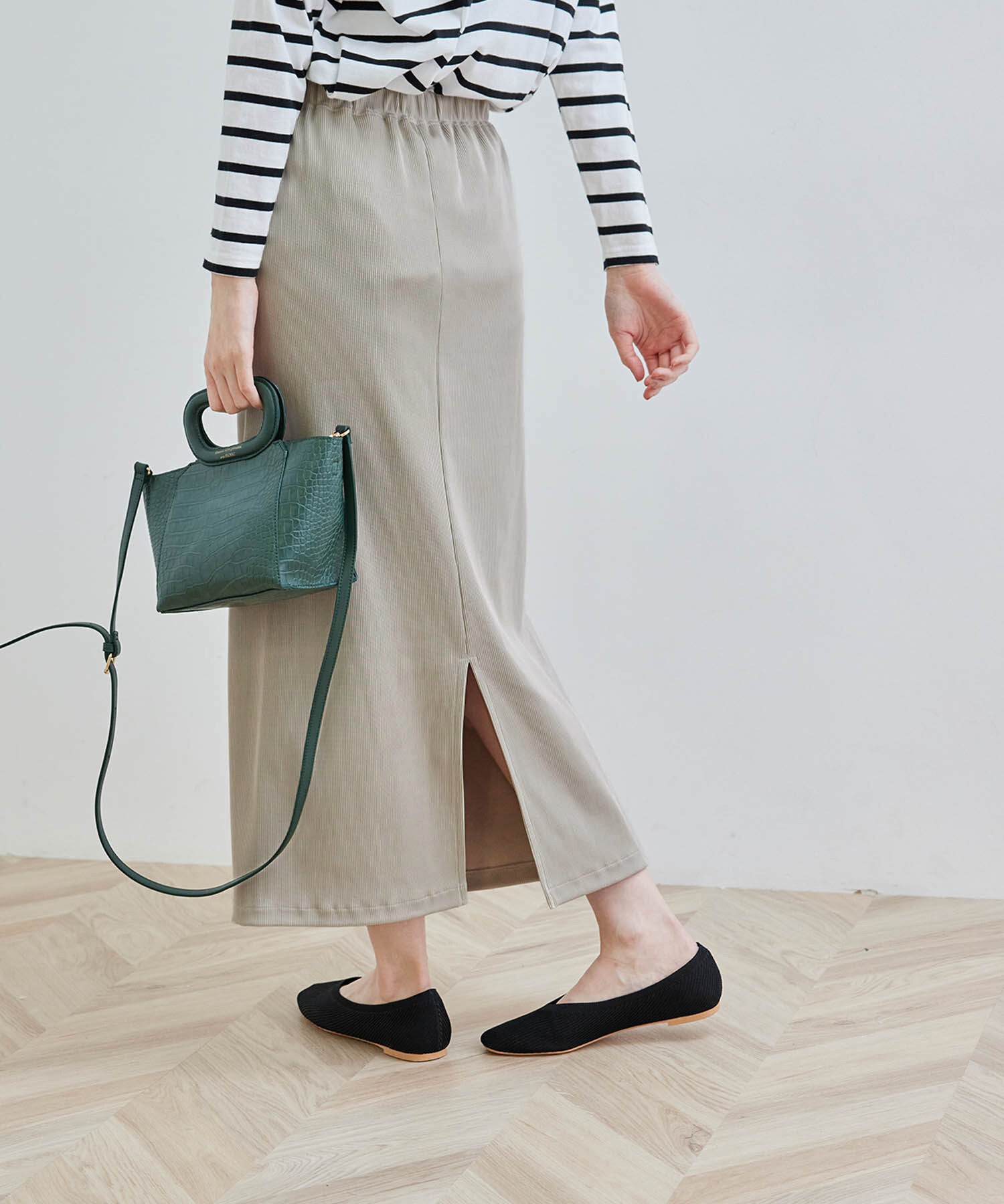 Rope&rsquo;Picnic「【セットアップ対応】リブカットスカート」|スカート|