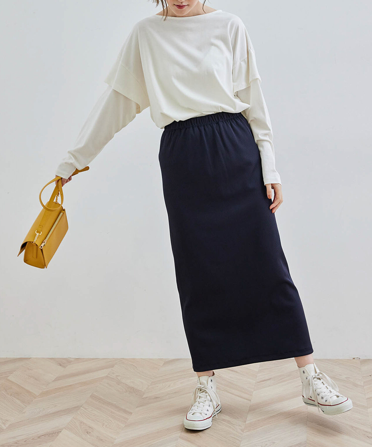 Rope&rsquo;Picnic「【セットアップ対応】リブカットスカート」|スカート|