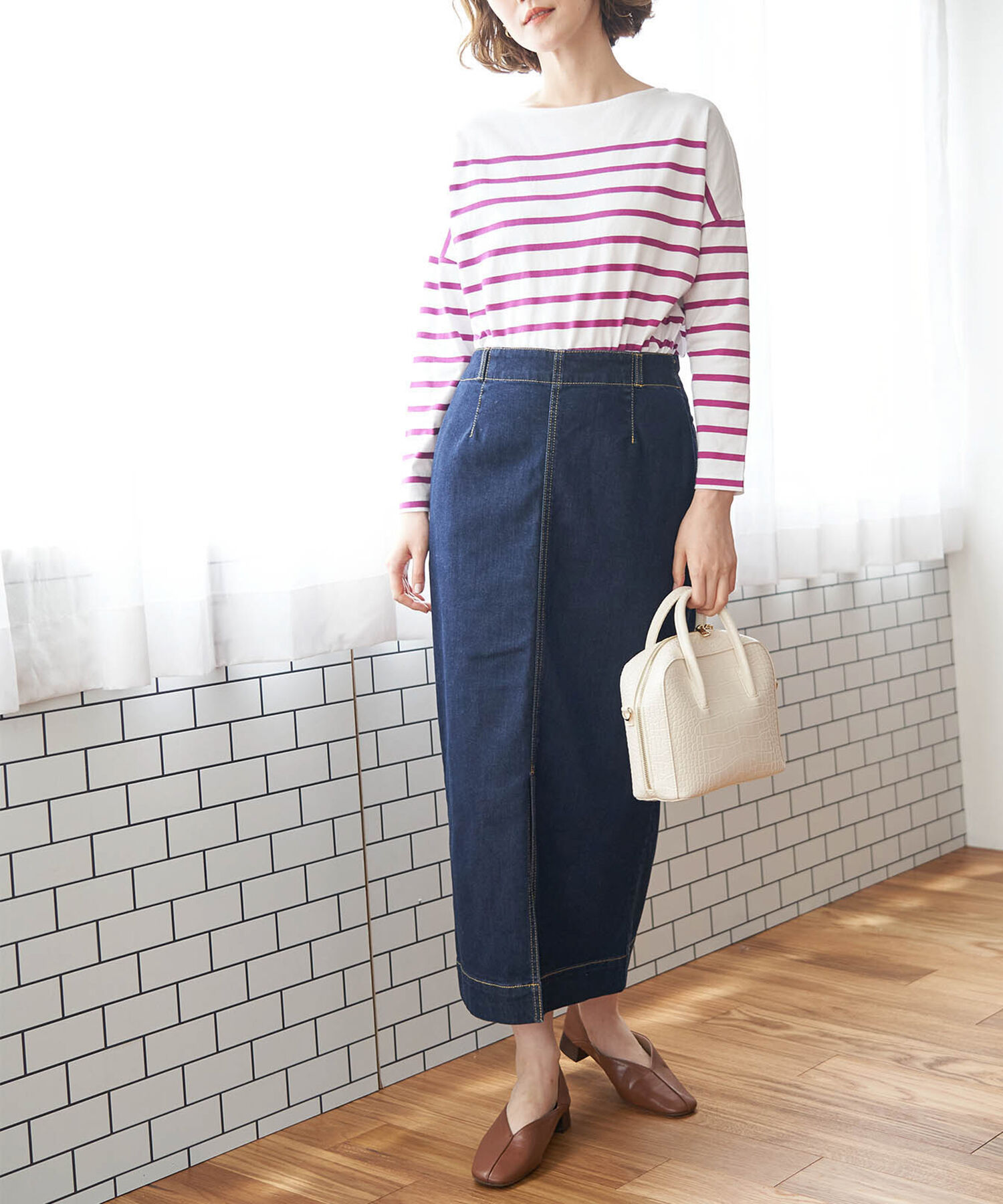 Rope&rsquo;Picnic「【リンクコーデ】デニムスカート」|スカート|