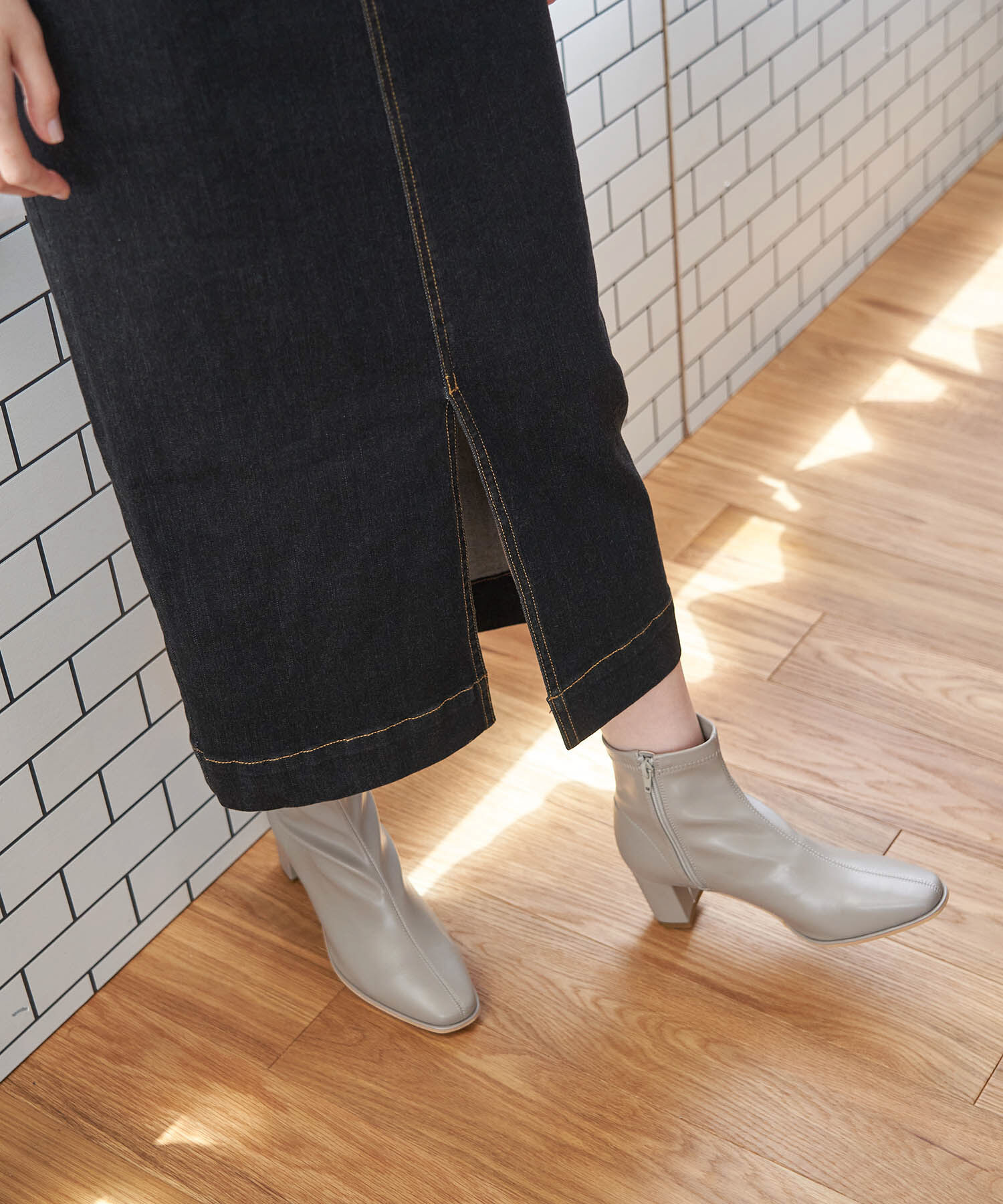 Rope&rsquo;Picnic「【リンクコーデ】デニムスカート」|スカート|