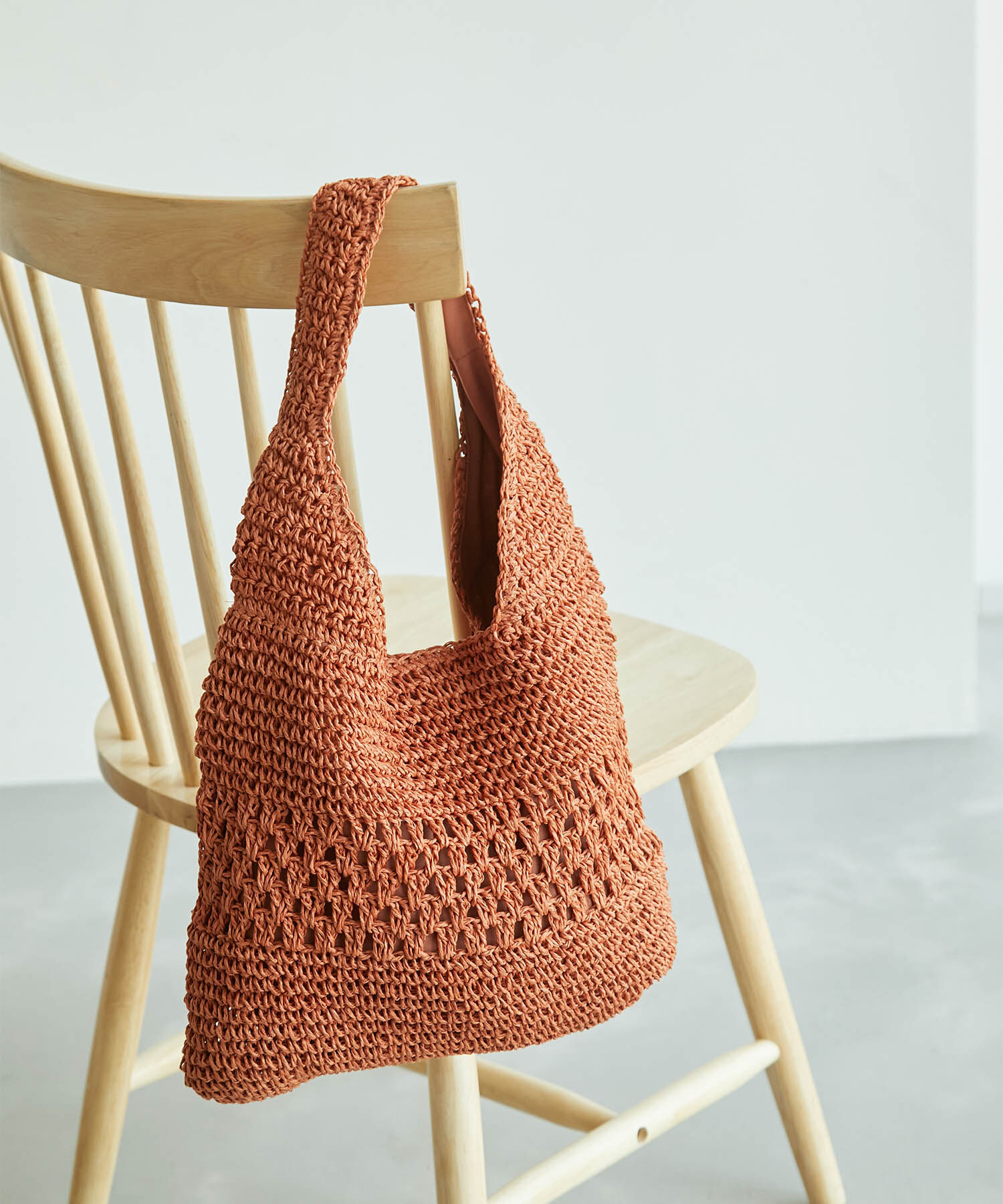 ROPE PICNIC PASSAGE「透かし編みペーパーホーボーワンショルダーバッグ」|トートバッグ|