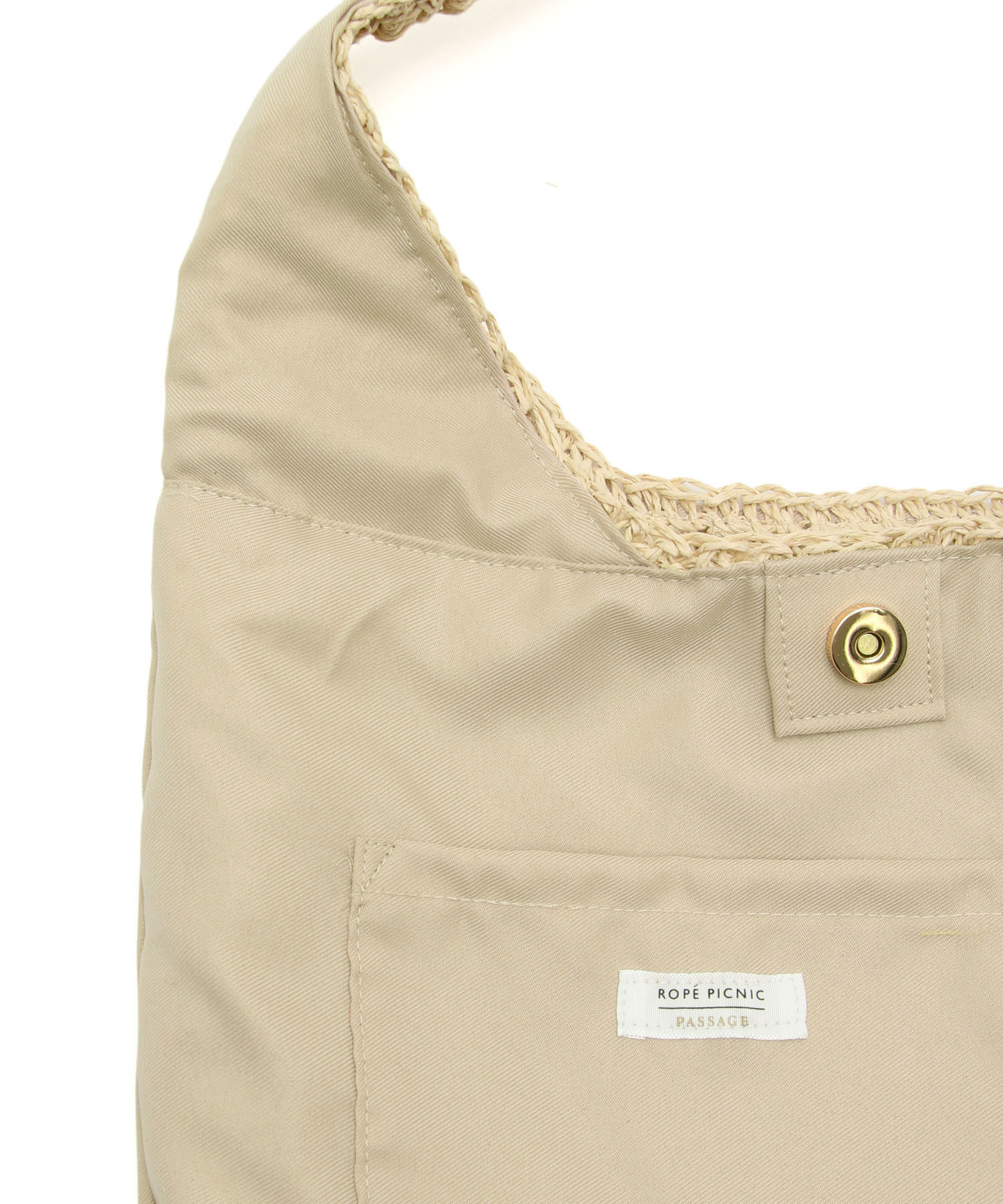 ROPE PICNIC PASSAGE「透かし編みペーパーホーボーワンショルダーバッグ」|トートバッグ|