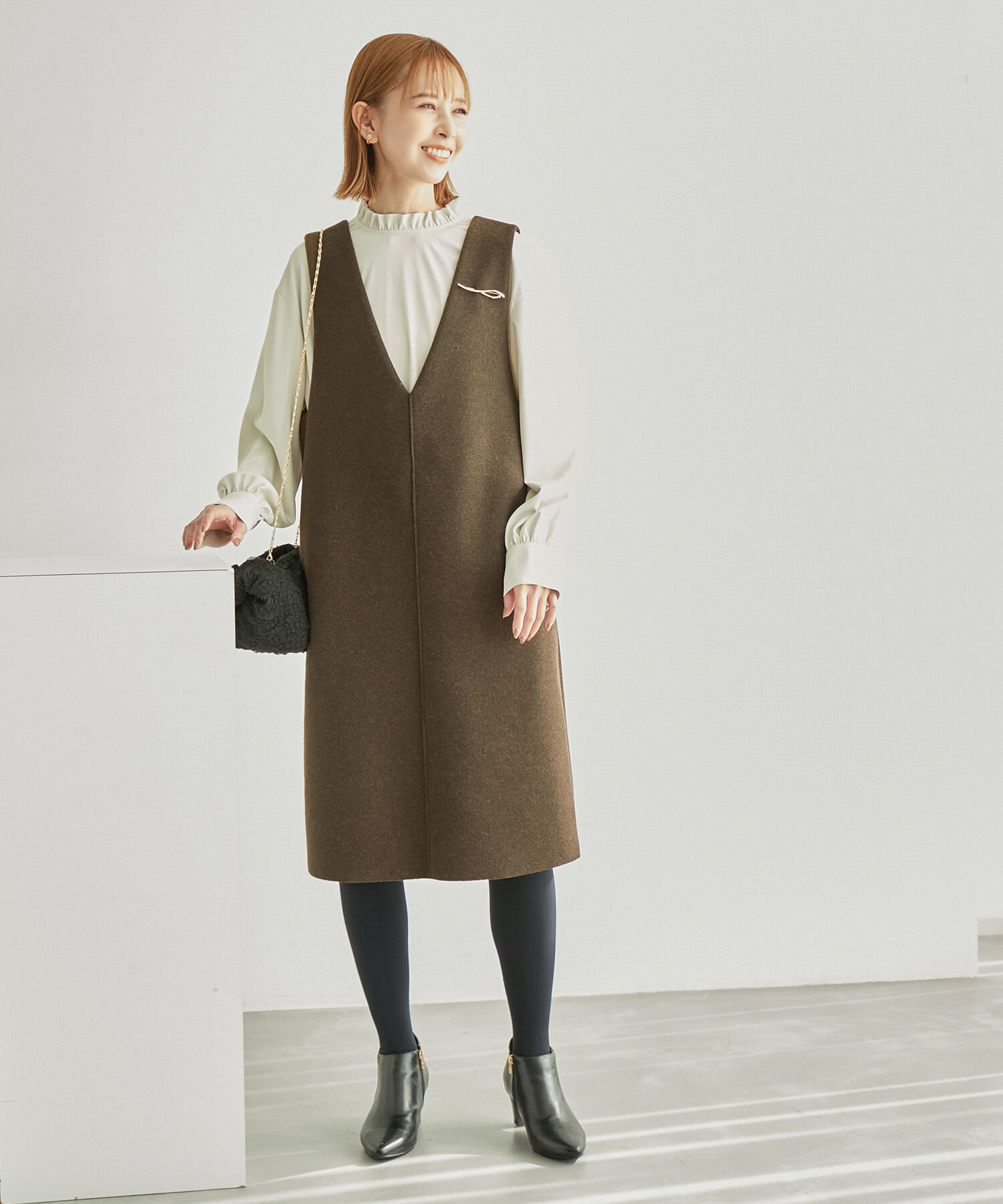 Rope&rsquo;Picnic「フリルカラーチュニックブラウス」|シャツ・ブラウス|