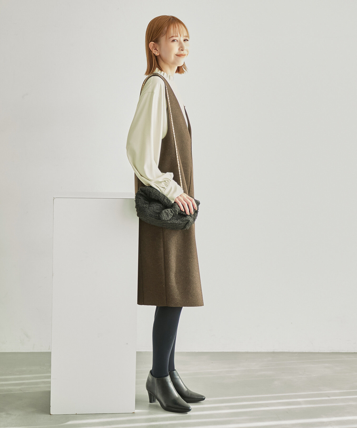 Rope&rsquo;Picnic「フリルカラーチュニックブラウス」|シャツ・ブラウス|