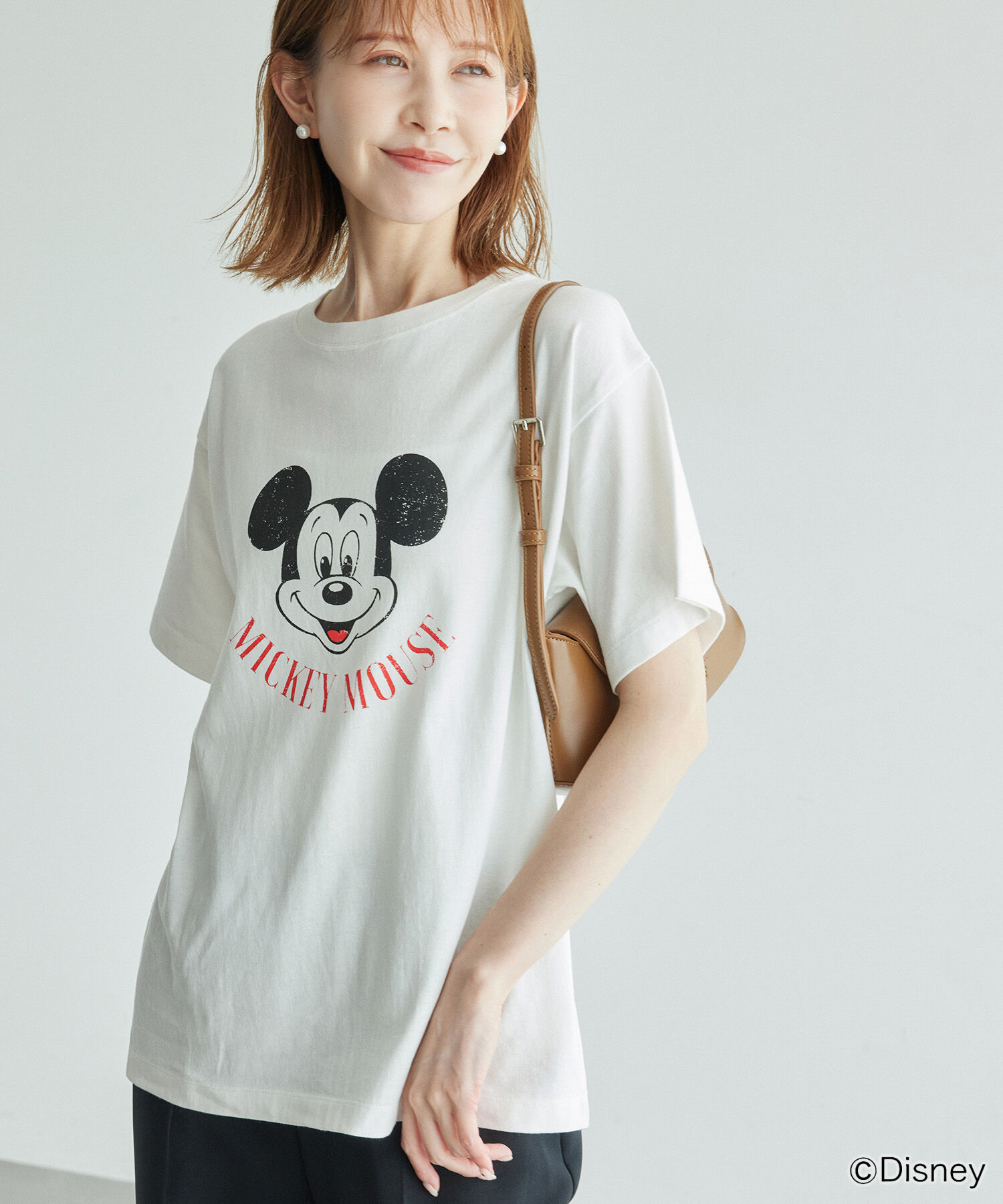 Rope&rsquo;Picnic「MICKEY MOUSE/プリントTシャツ」|Tシャツ・カットソー|