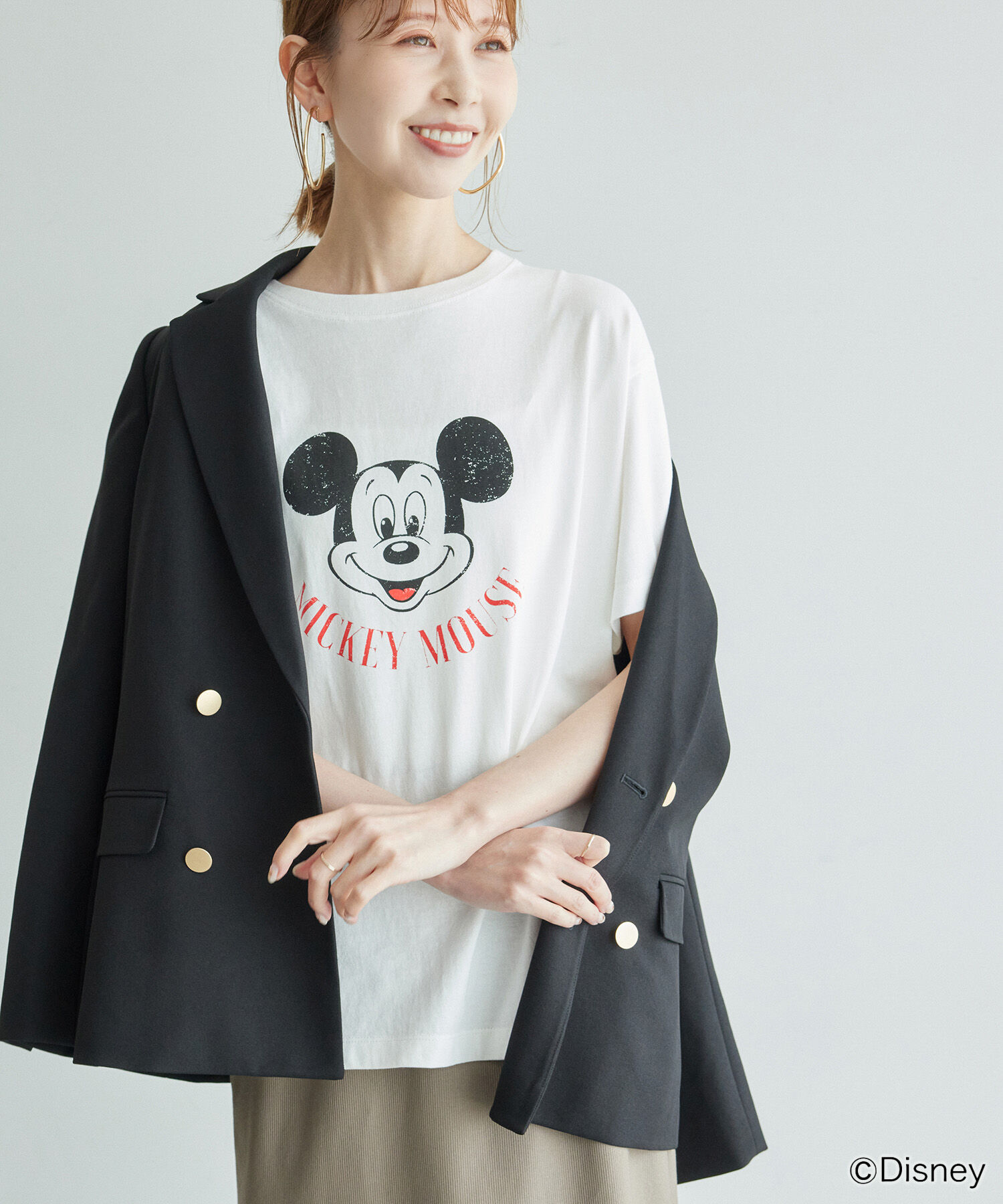 Rope&rsquo;Picnic「MICKEY MOUSE/プリントTシャツ」|Tシャツ・カットソー|