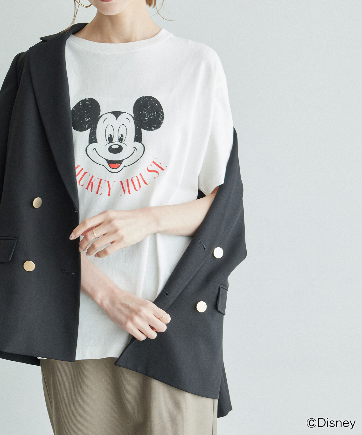 Rope&rsquo;Picnic「MICKEY MOUSE/プリントTシャツ」|Tシャツ・カットソー|