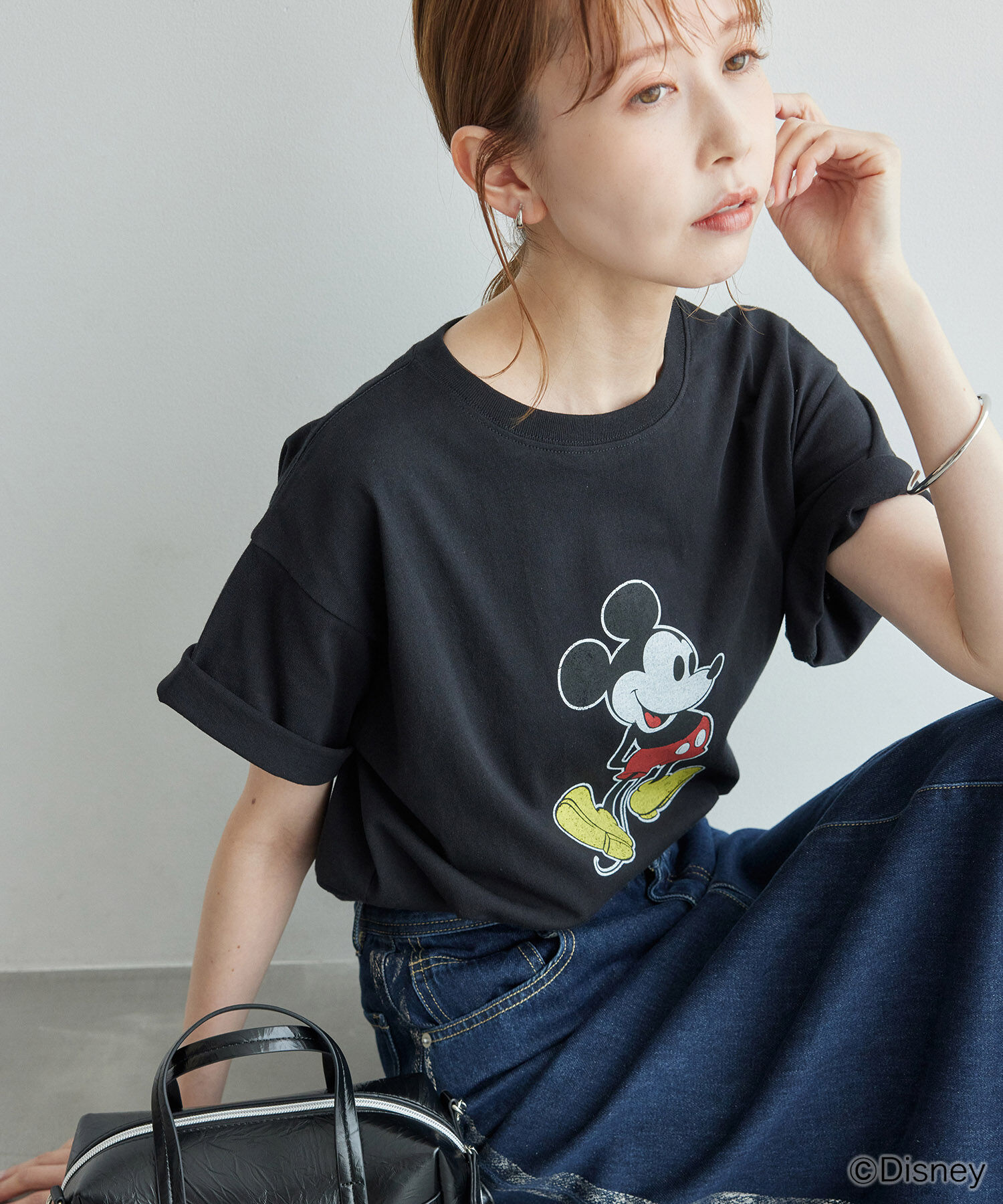 Rope&rsquo;Picnic「MICKEY MOUSE/プリントTシャツ」|Tシャツ・カットソー|