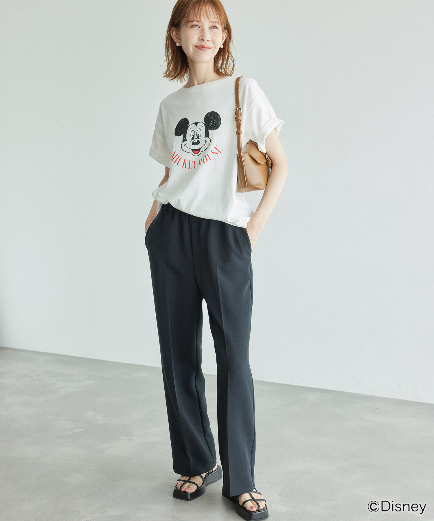 Rope&rsquo;Picnic「MICKEY MOUSE/プリントTシャツ」|Tシャツ・カットソー|