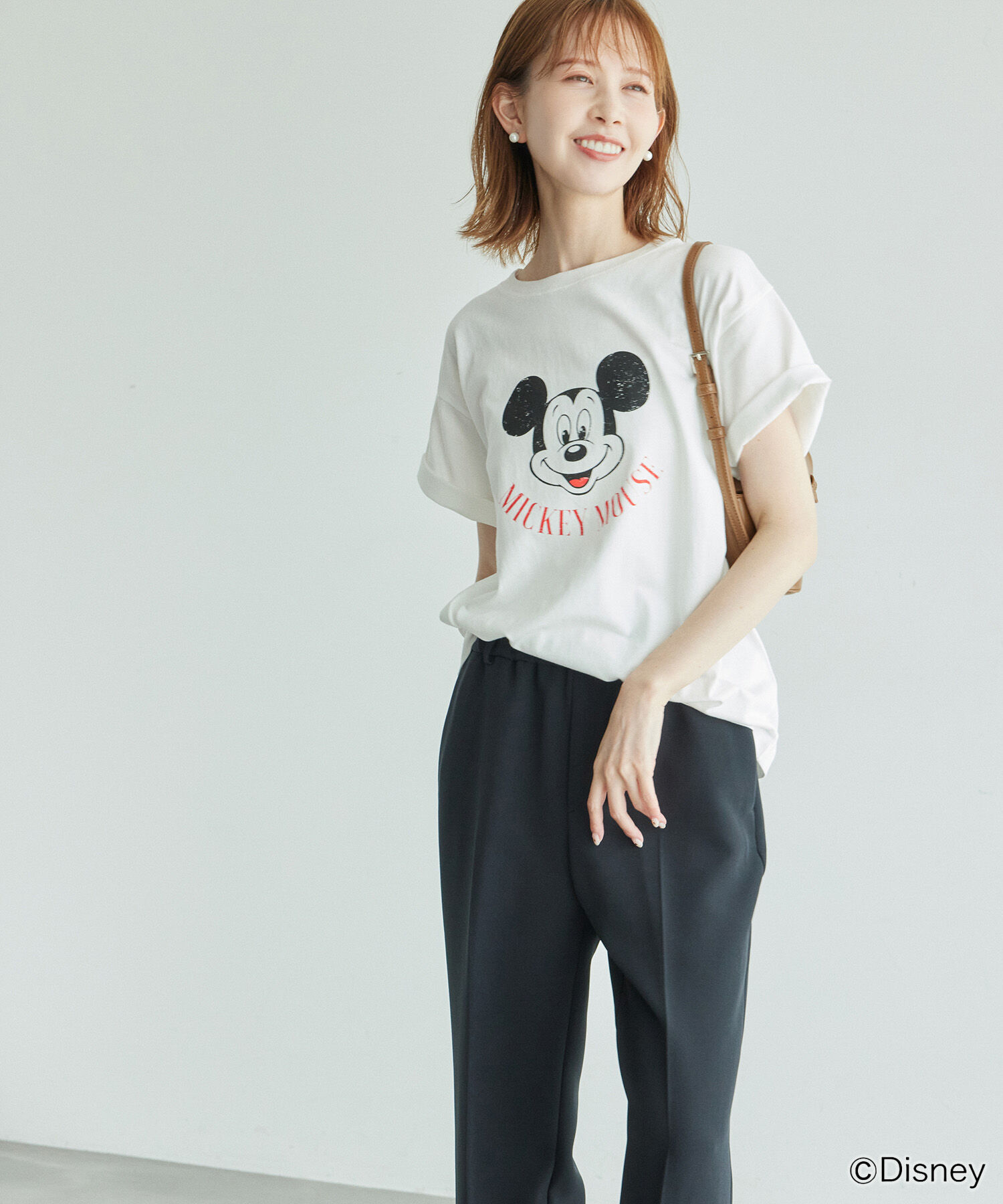 Rope&rsquo;Picnic「MICKEY MOUSE/プリントTシャツ」|Tシャツ・カットソー|