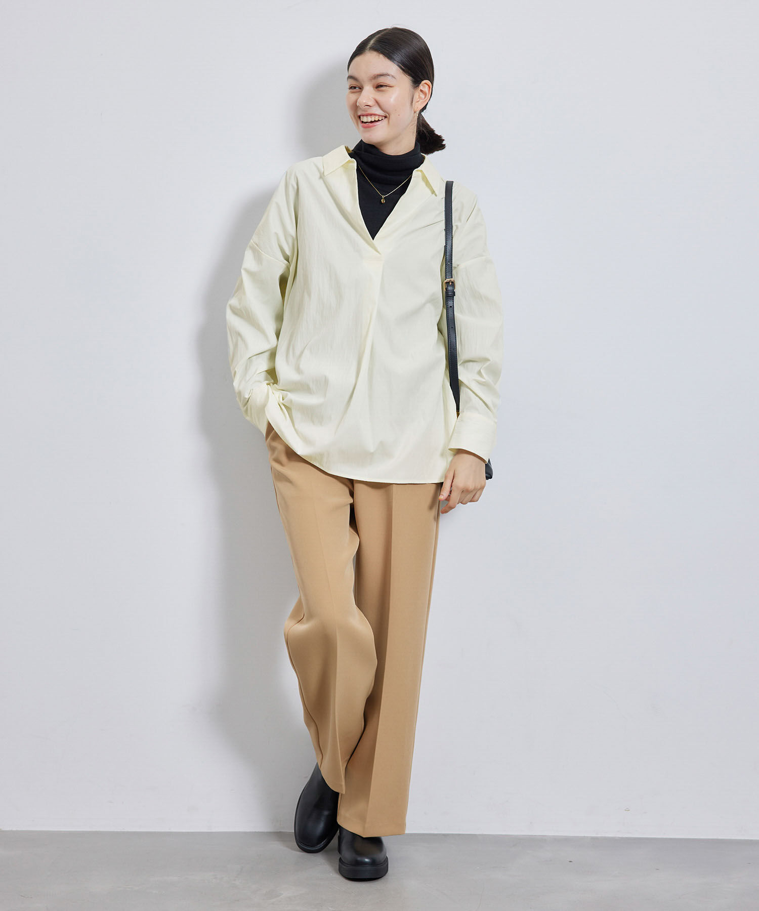 Rope&rsquo;Picnic「ニュアンススキッパーシャツ」|シャツ・ブラウス|