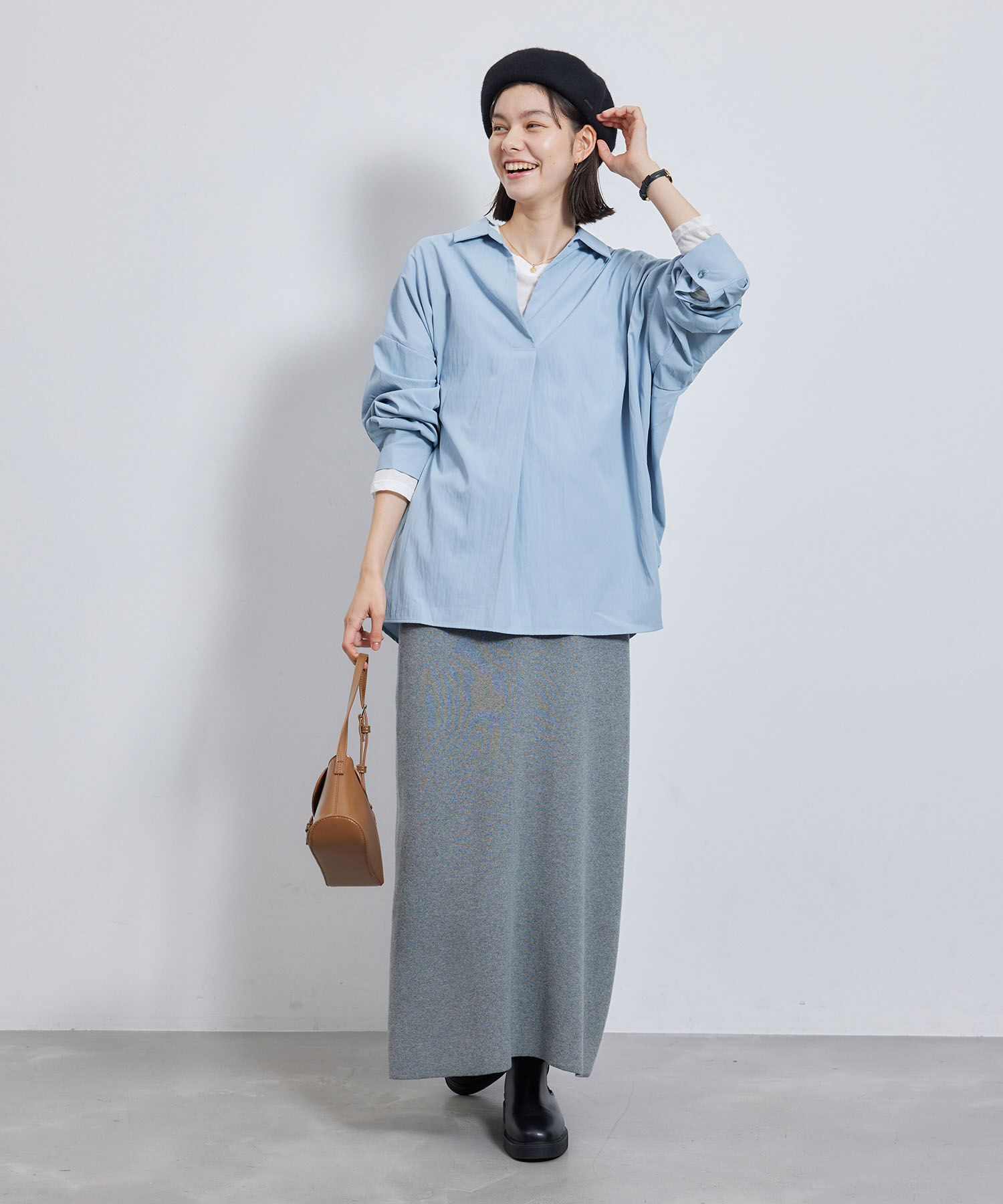 Rope&rsquo;Picnic「ニュアンススキッパーシャツ」|シャツ・ブラウス|