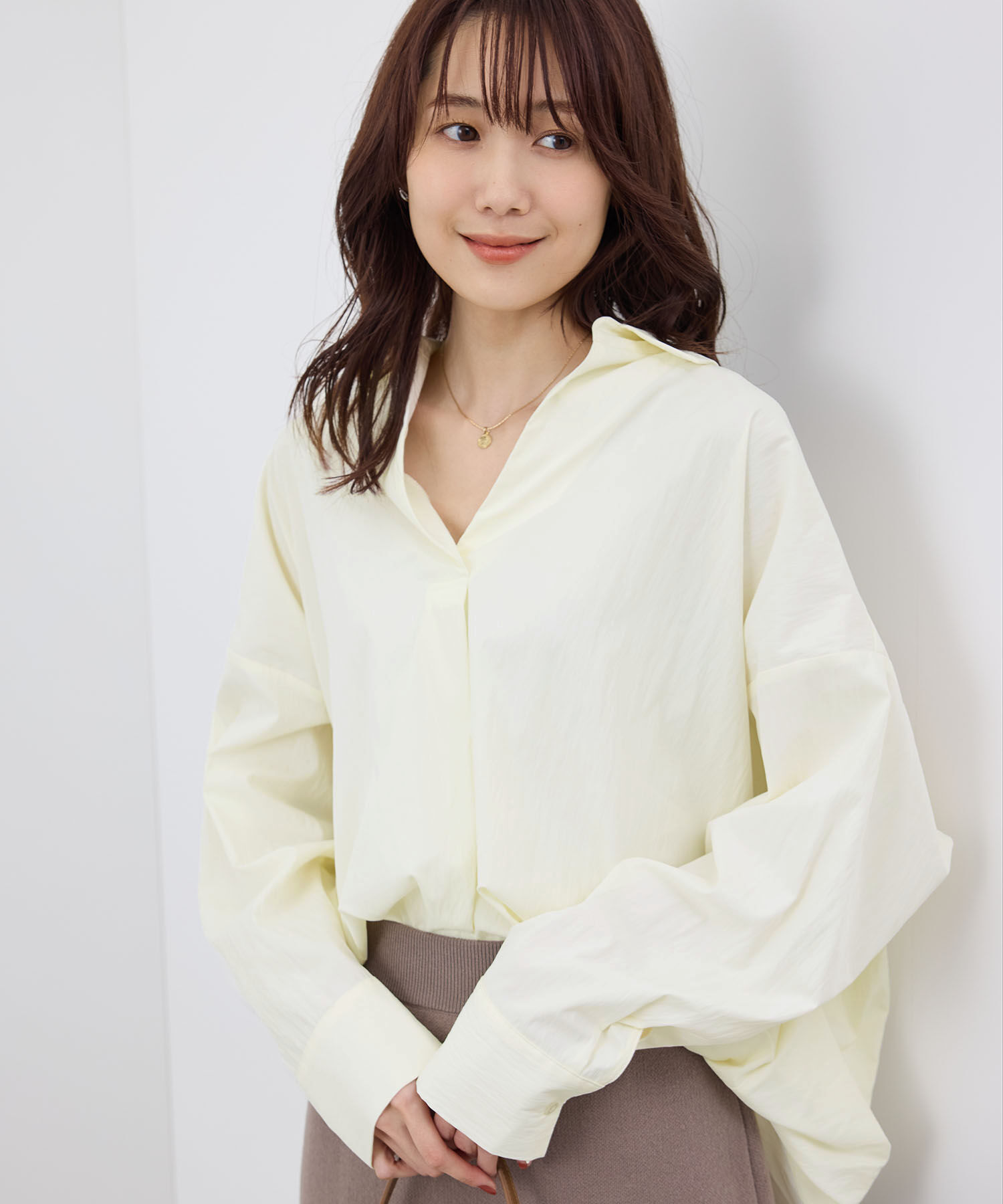 Rope&rsquo;Picnic「ニュアンススキッパーシャツ」|シャツ・ブラウス|