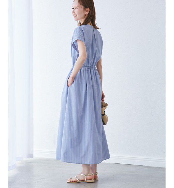 Rope&rsquo;Picnic「【UVカット・接触冷感・イージーケア】スキッパーシャツワンピース」|ワンピース|