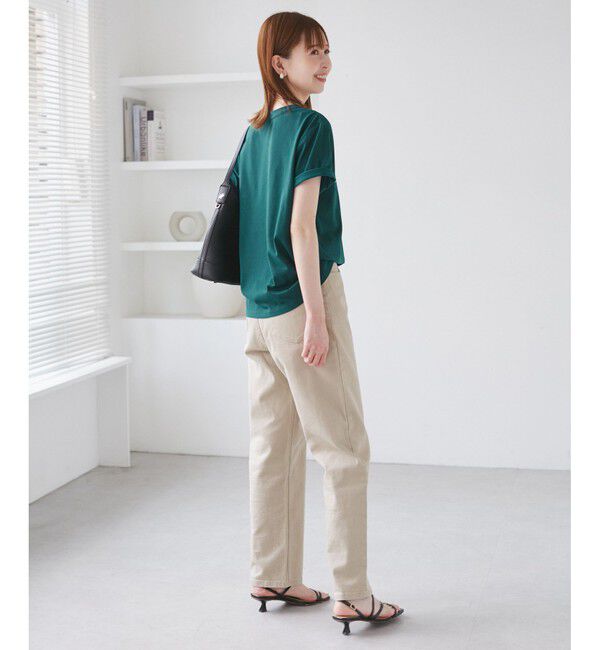 Rope&rsquo;Picnic「【UVカット・接触冷感・汗染み加工】フロッキーロゴTシャツ」|Tシャツ・カットソー|