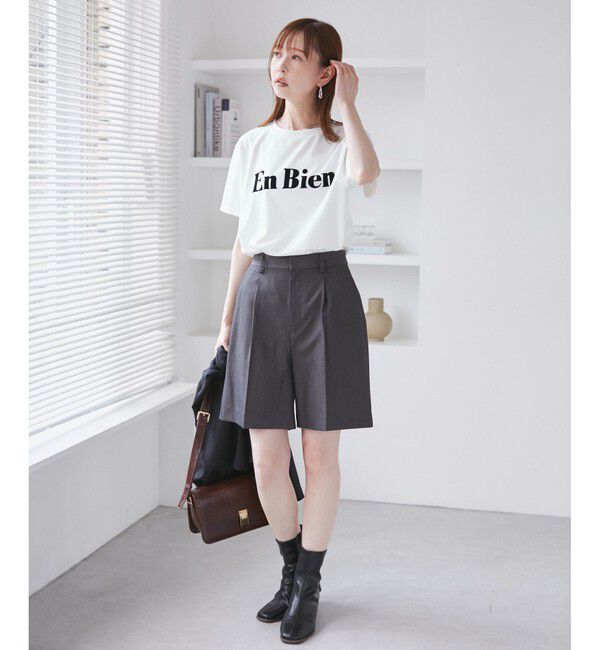 Rope&rsquo;Picnic「【UVカット・接触冷感・汗染み加工】フロッキーロゴTシャツ」|Tシャツ・カットソー|