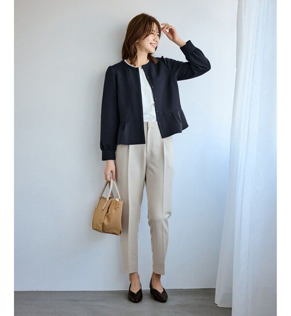 Rope&rsquo;Picnic「【WEB限定カラー】360&deg;ウルトラストレッチ テーパードパンツ/花粉ガード・セットアップ対応」|チノ|