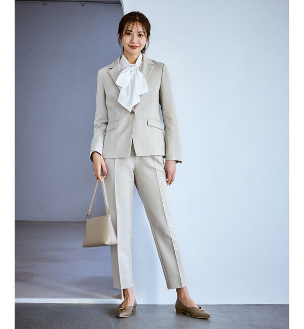 Rope&rsquo;Picnic「【WEB限定カラー】360&deg;ウルトラストレッチ テーパードパンツ/花粉ガード・セットアップ対応」|チノ|