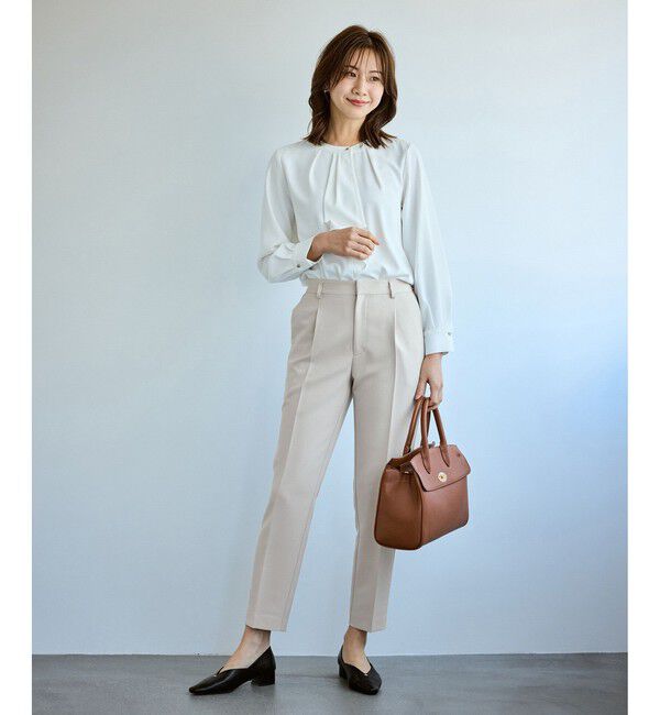 Rope&rsquo;Picnic「【WEB限定カラー】360&deg;ウルトラストレッチ テーパードパンツ/花粉ガード・セットアップ対応」|チノ|