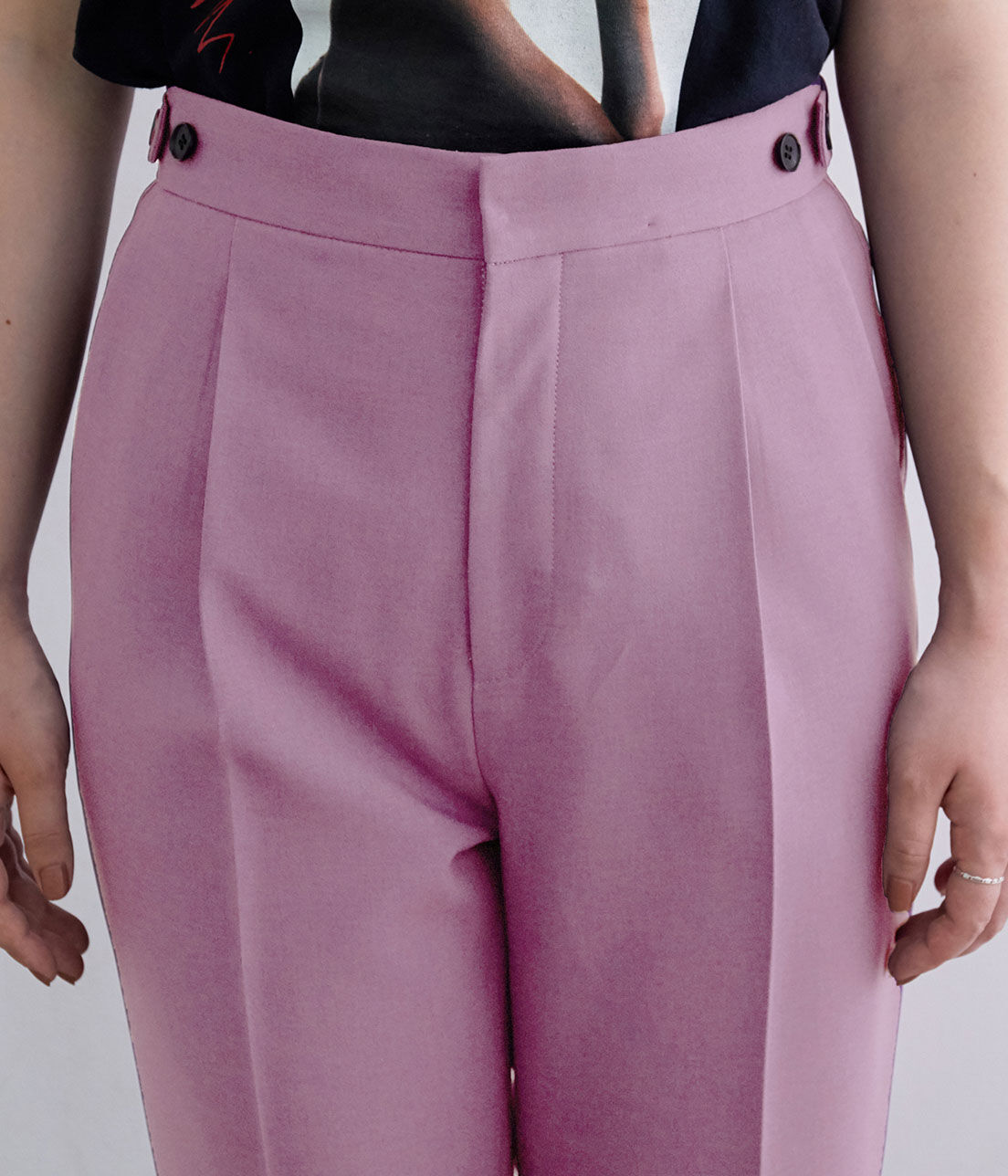 ADAM ET ROPE'「＜洗える＞スリムスラックス」|スラックス|