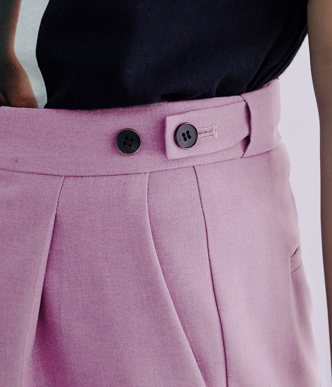 ADAM ET ROPE'「＜洗える＞スリムスラックス」|スラックス|