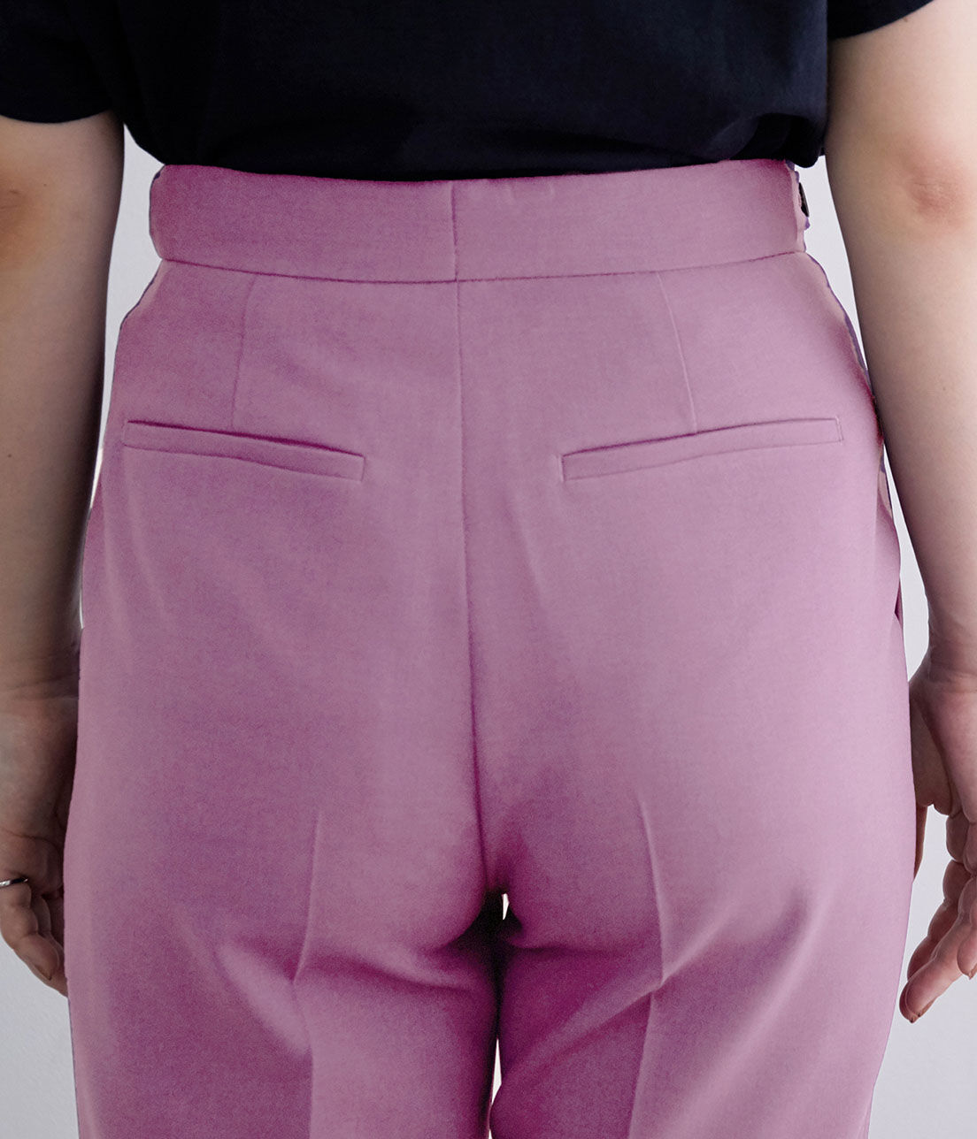 ADAM ET ROPE'「＜洗える＞スリムスラックス」|スラックス|