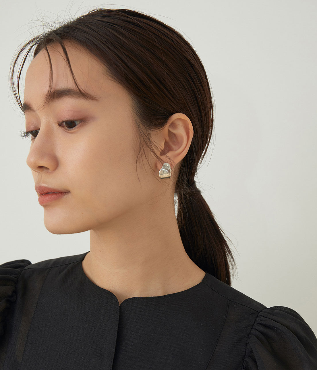 ADAM ET ROPE'「SILVERリーフモチーフピアス」|ピアス|