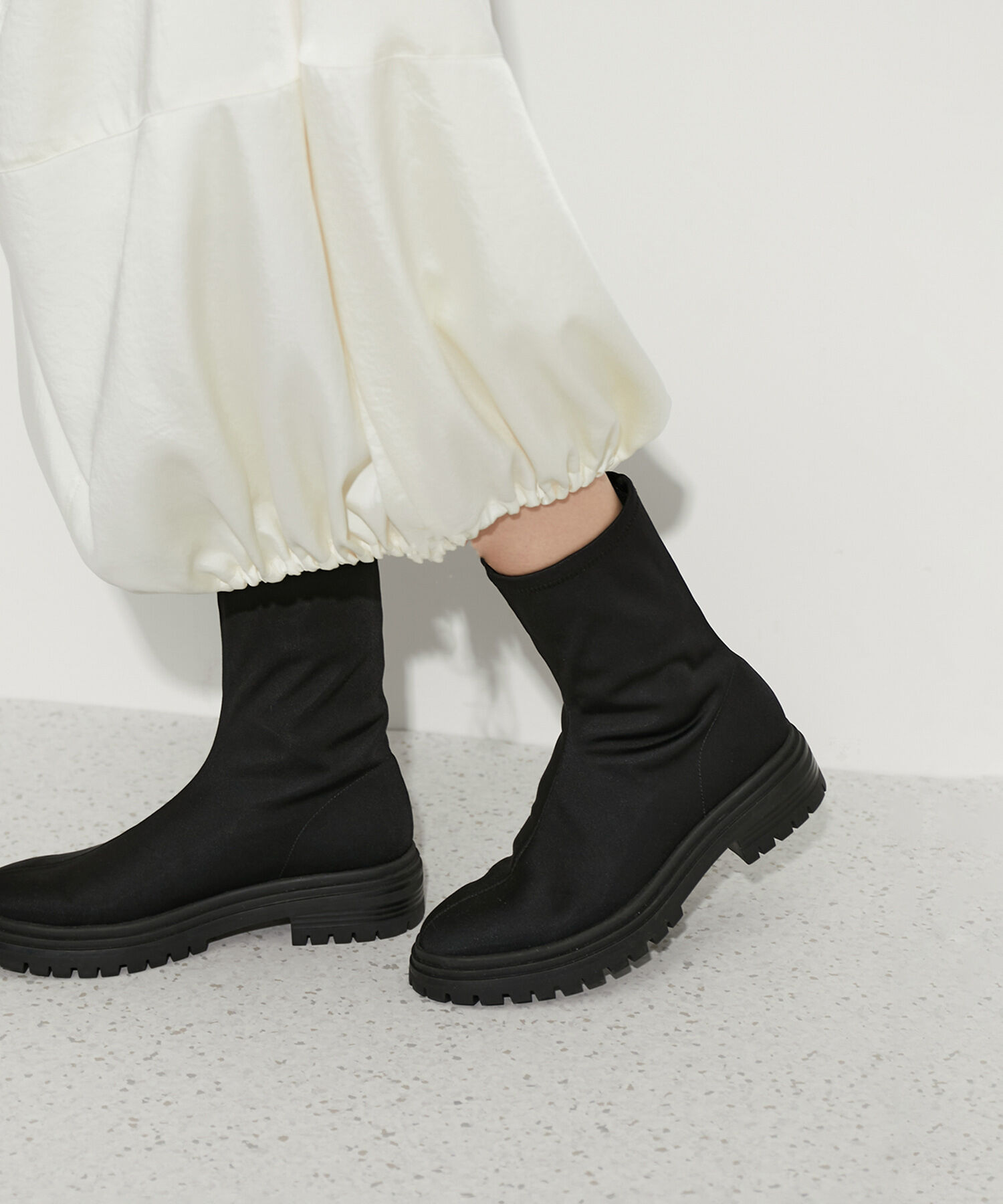 ADAM ET ROPE'「ウォータープルーフソックスブーツ」|その他|ブラック(01)