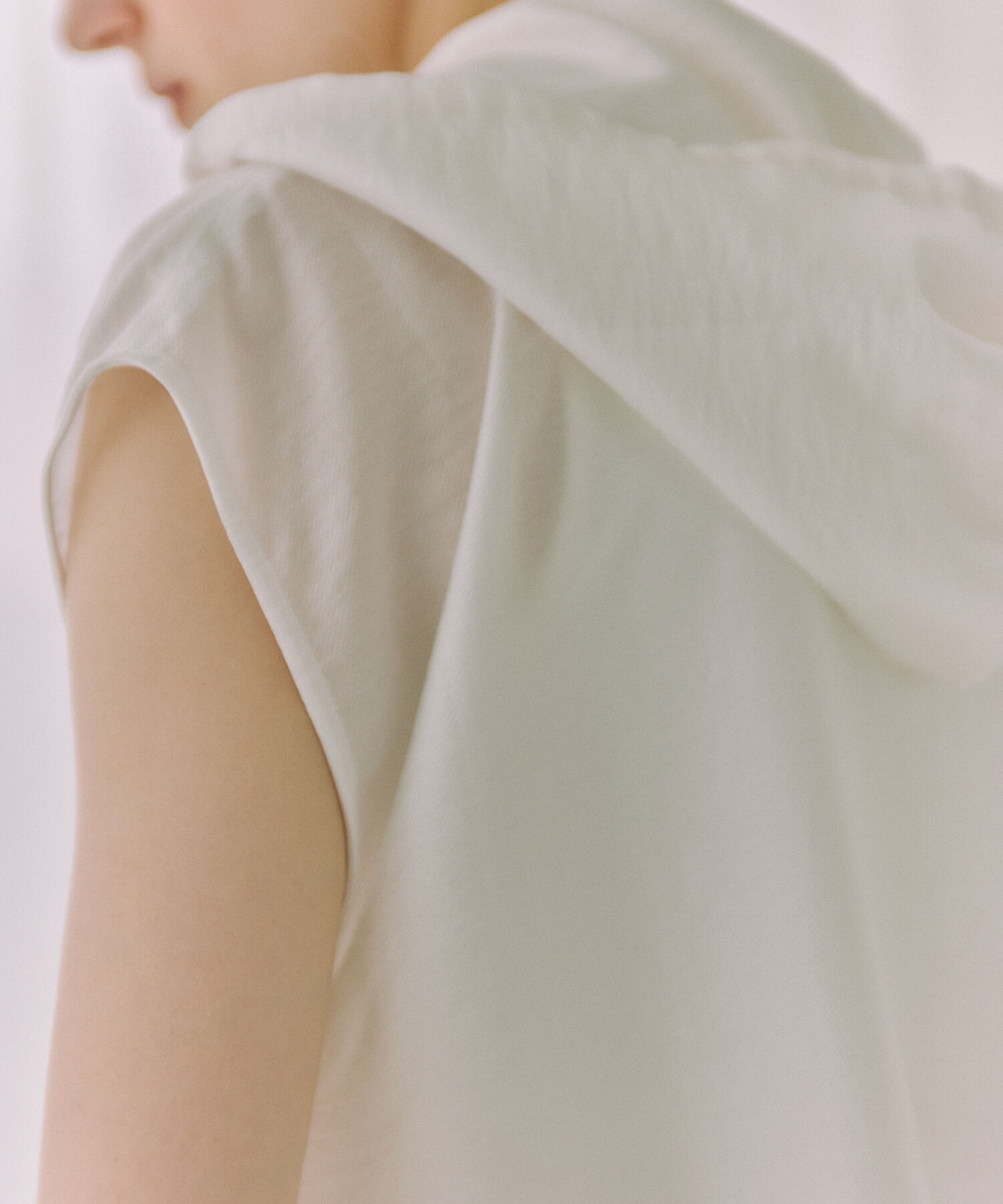 ADAM ET ROPE'「【サステナブル】フーディーシャツワンピース」|ワンピース|