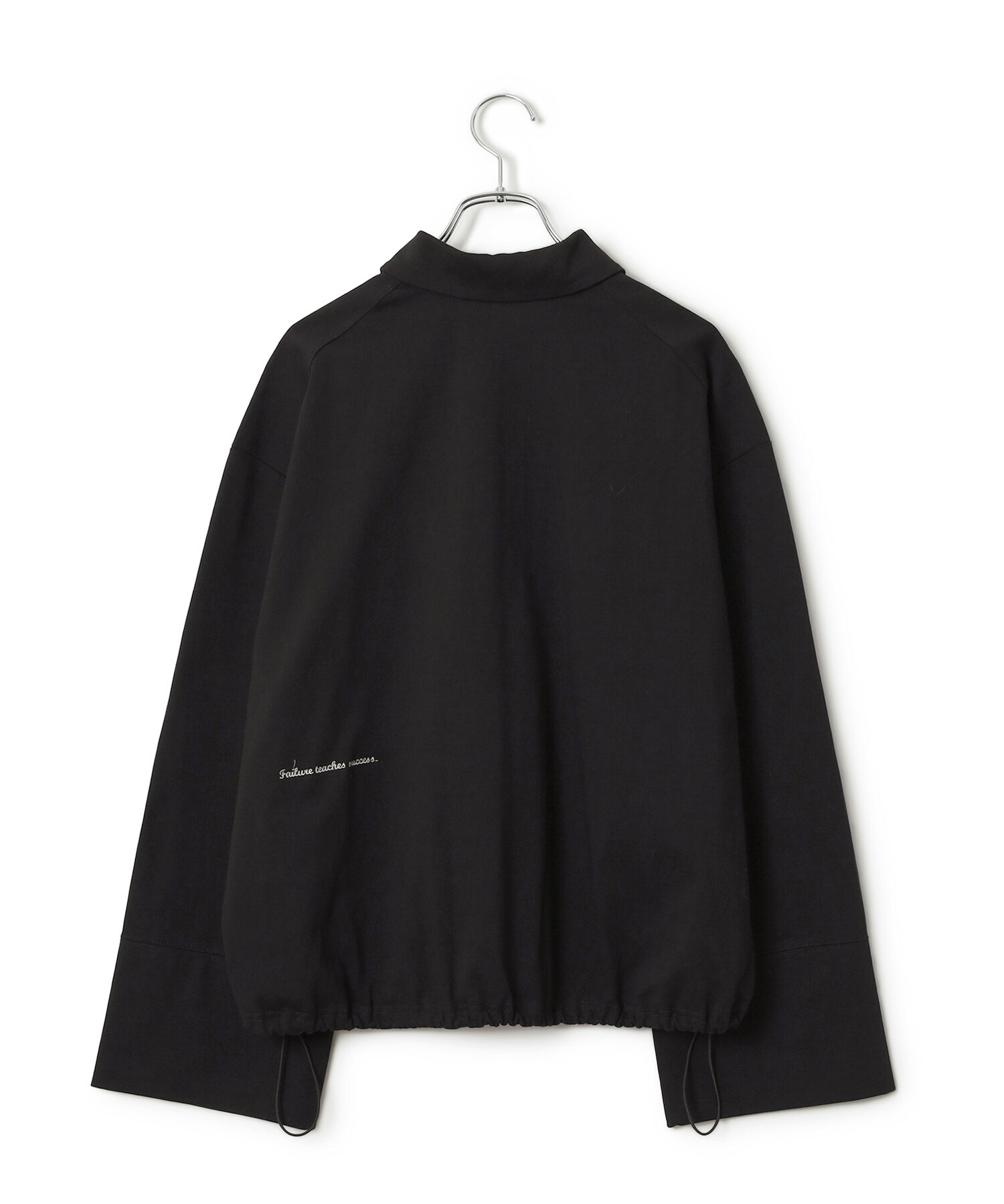 ADAM ET ROPE'「【WEB限定・洗える】ミックスロゴ刺繍ハーフジップロンT」|Tシャツ・カットソー|