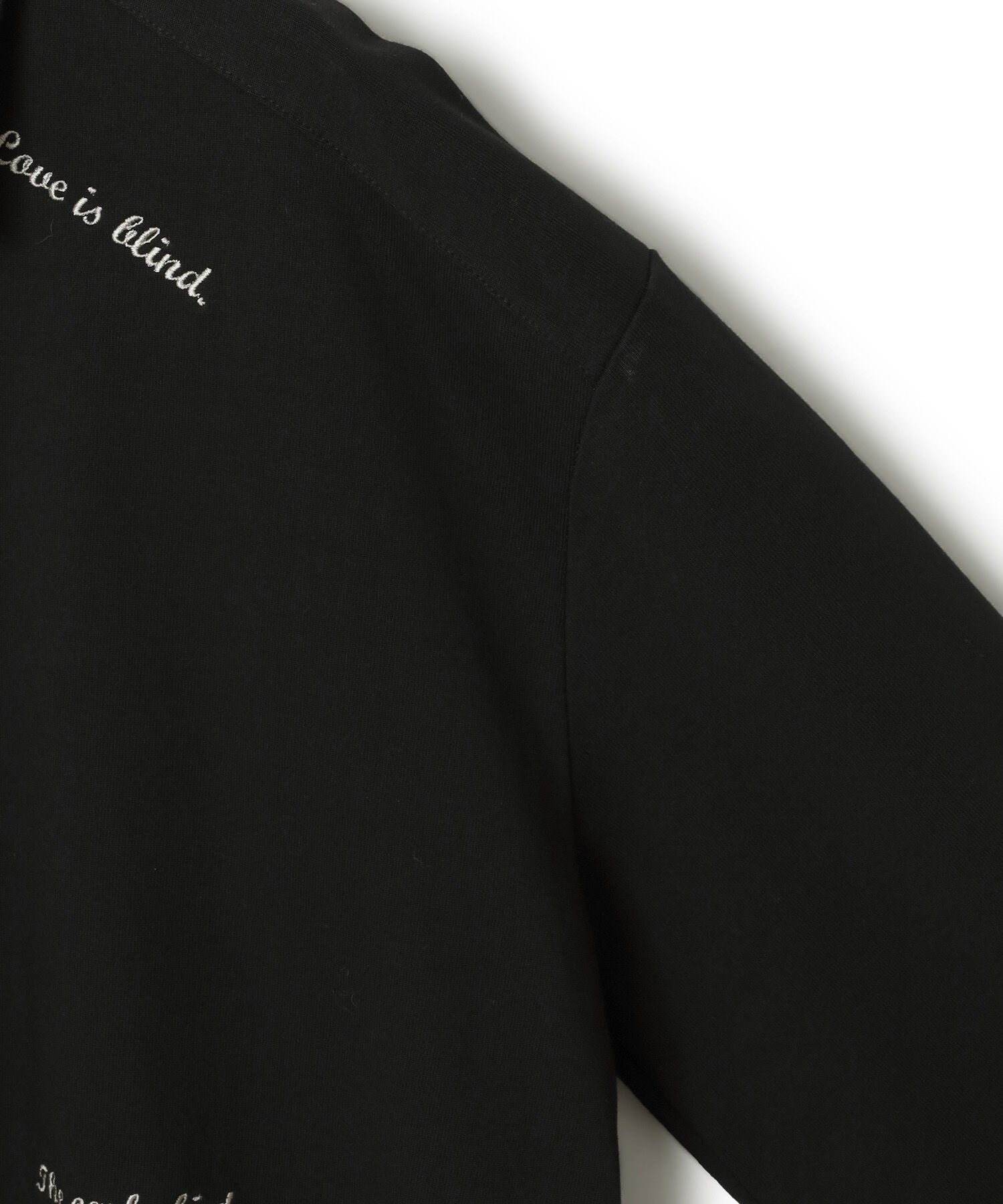 ADAM ET ROPE'「【WEB限定・洗える】ミックスロゴ刺繍ハーフジップロンT」|Tシャツ・カットソー|